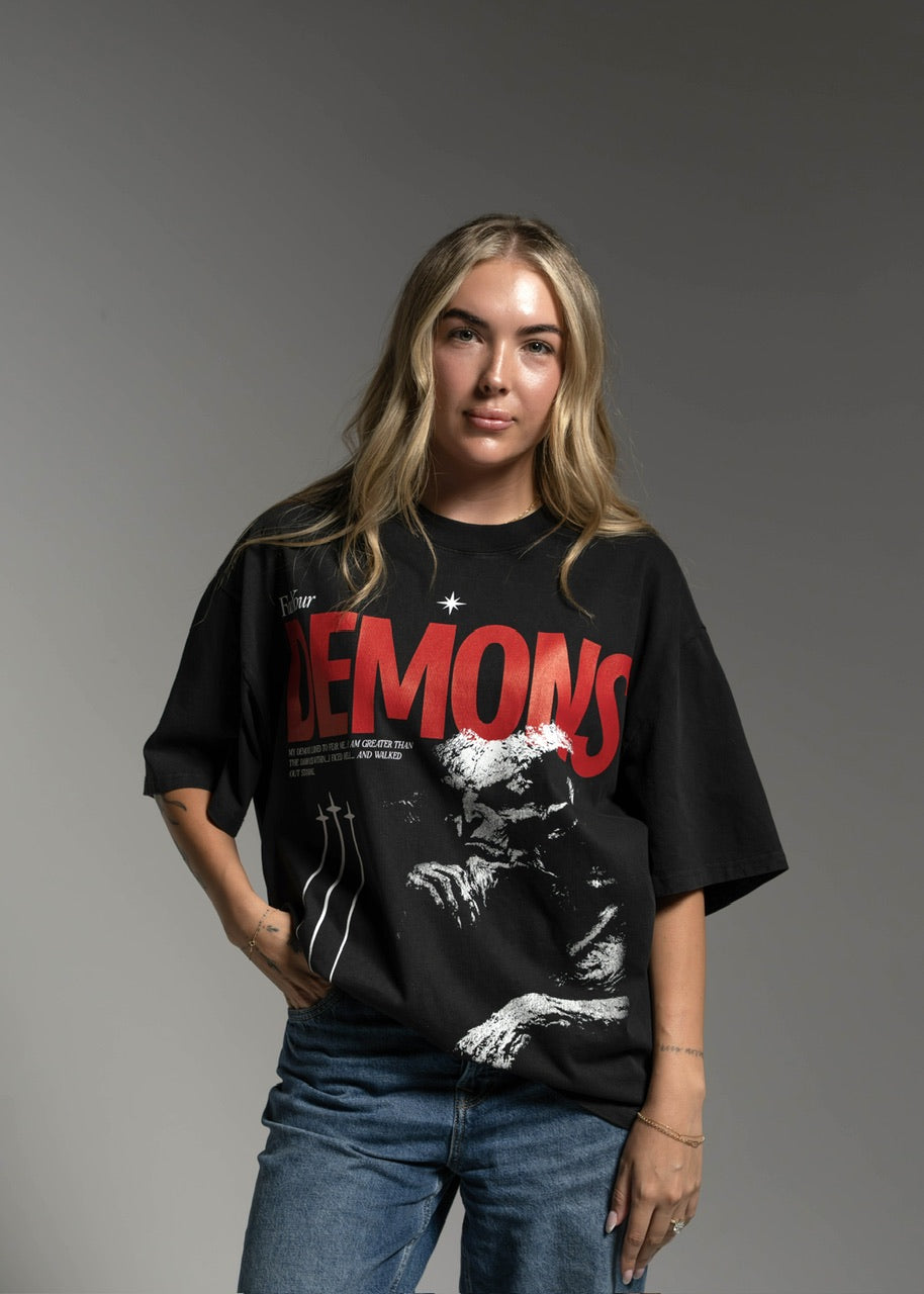 Face Em Graphic T-Shirt Face Your Demons
