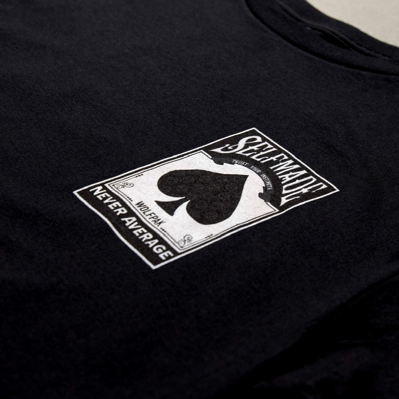 T-shirt auto-fabriqué jamais moyen