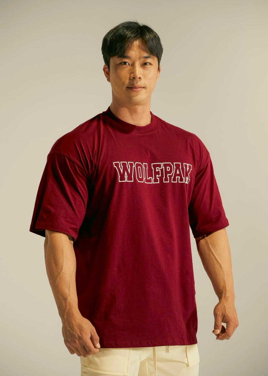 Men's Varsity Tee Crimson Red