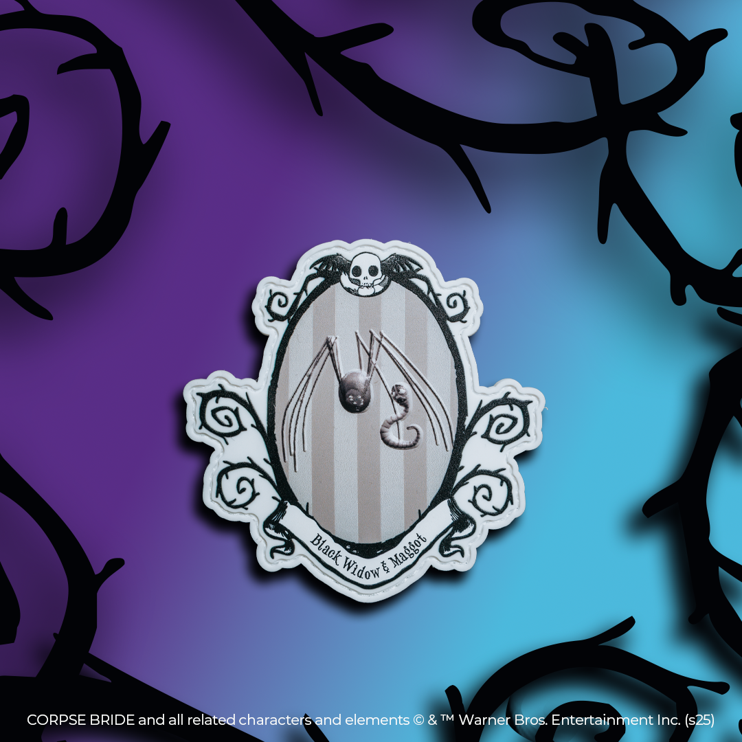 🎁 Corpse Bride Black Widow & Maggot Patch Sale (100% off)
