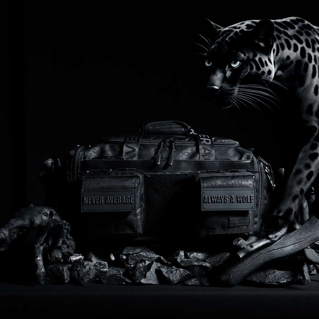 30L Perfect Duffle Bag Black Leopard - Main Image