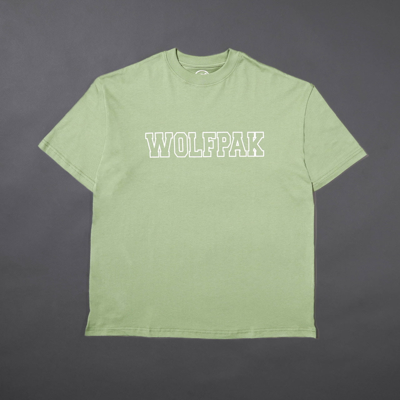 T-shirt universitaire pour homme, vert mousse