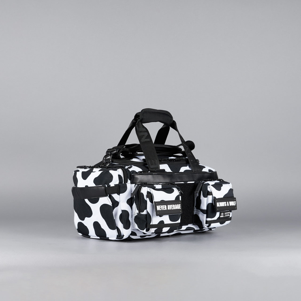 Mini sac de sport 20L vache noire et blanche