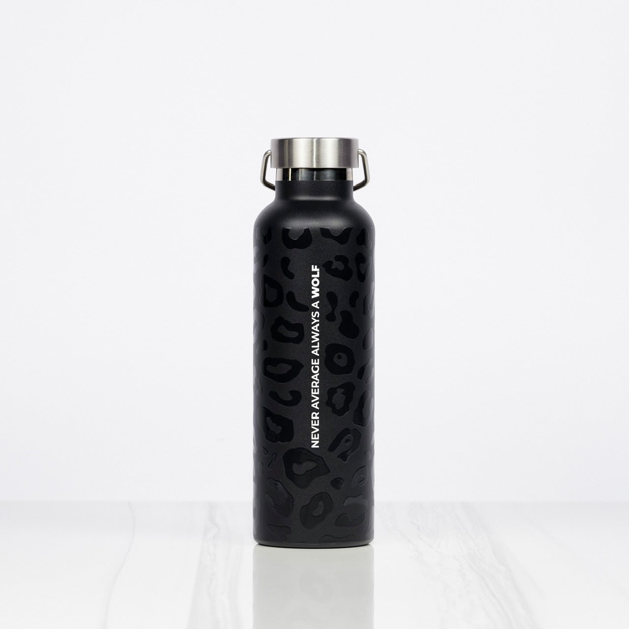 25oz Flask Black Leopard