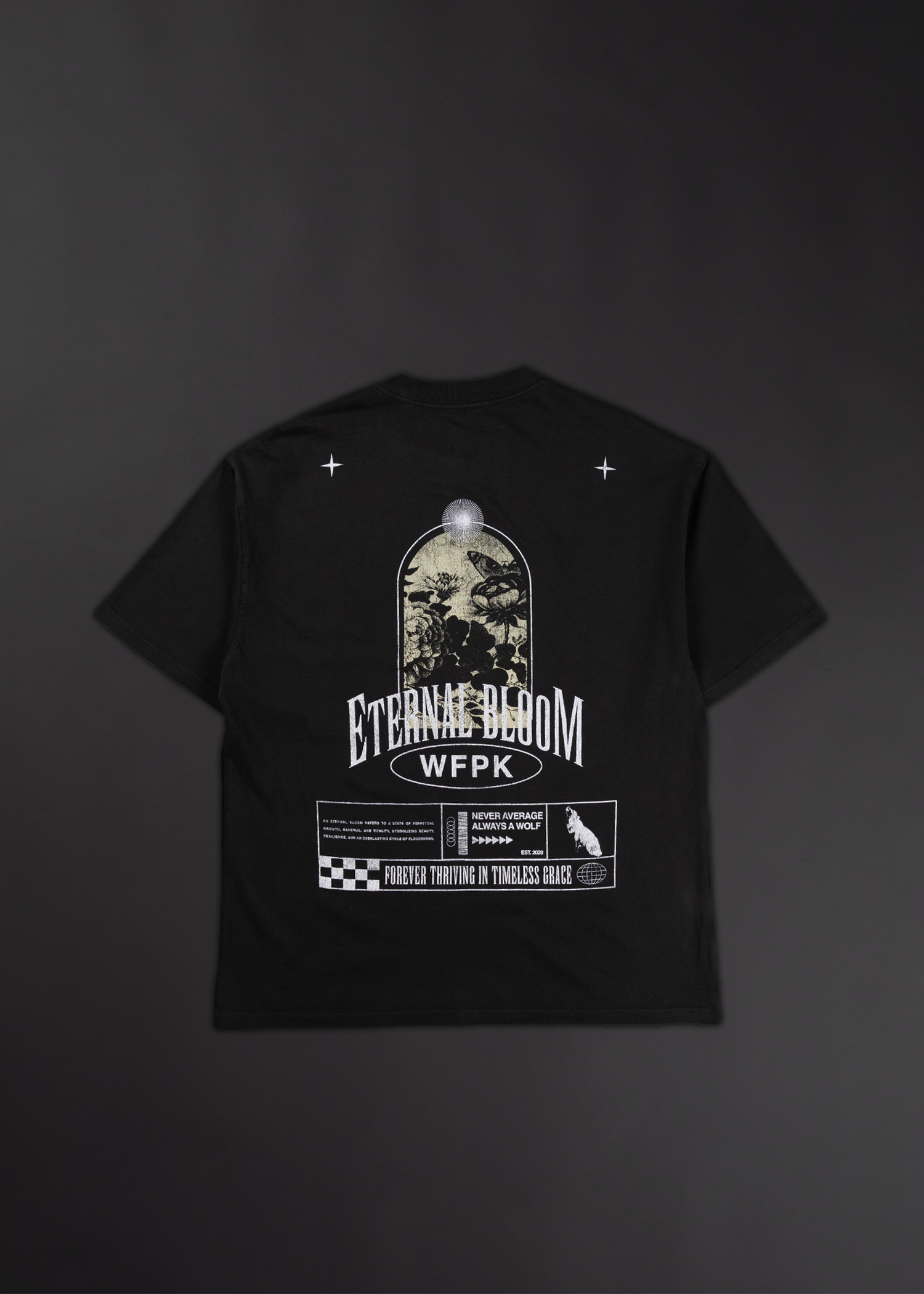 Eternal Bloom Graphic T-Shirt Bundle Black