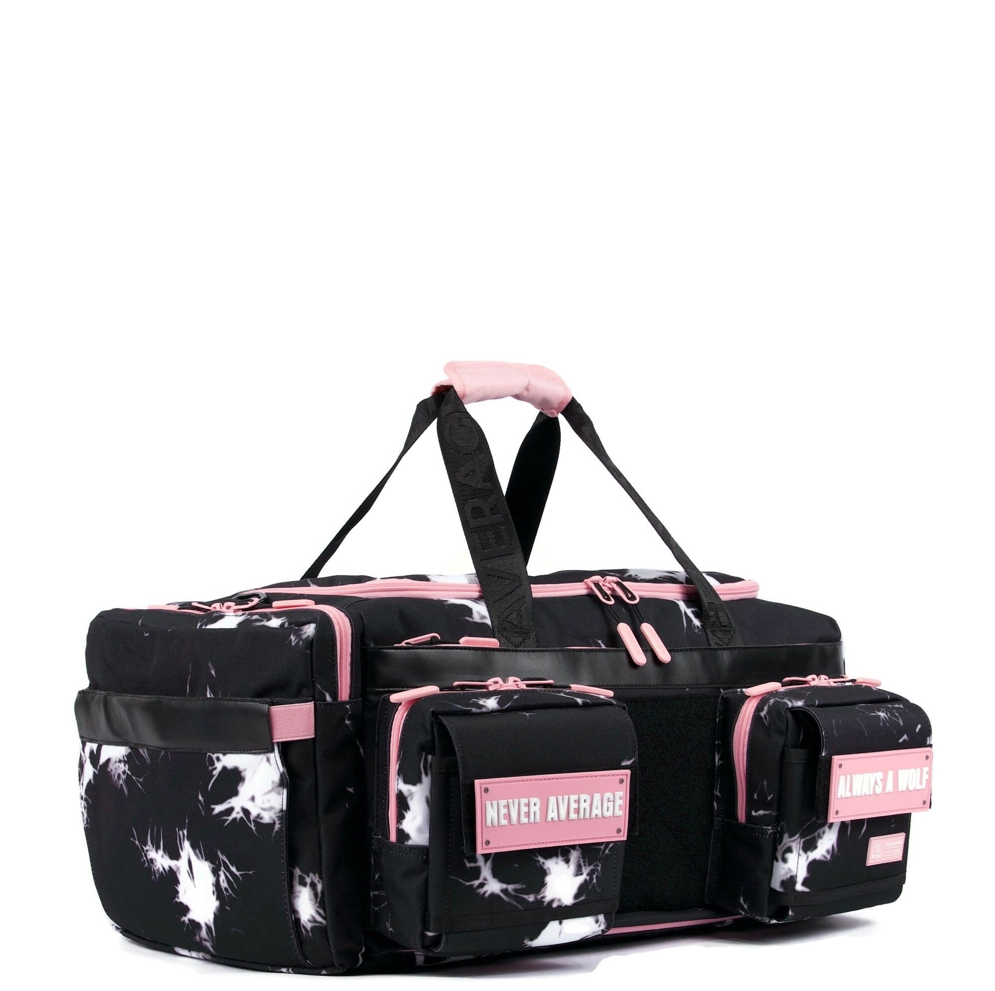 40L Ultimate Duffle Bag Black Lightning Knockout Pink