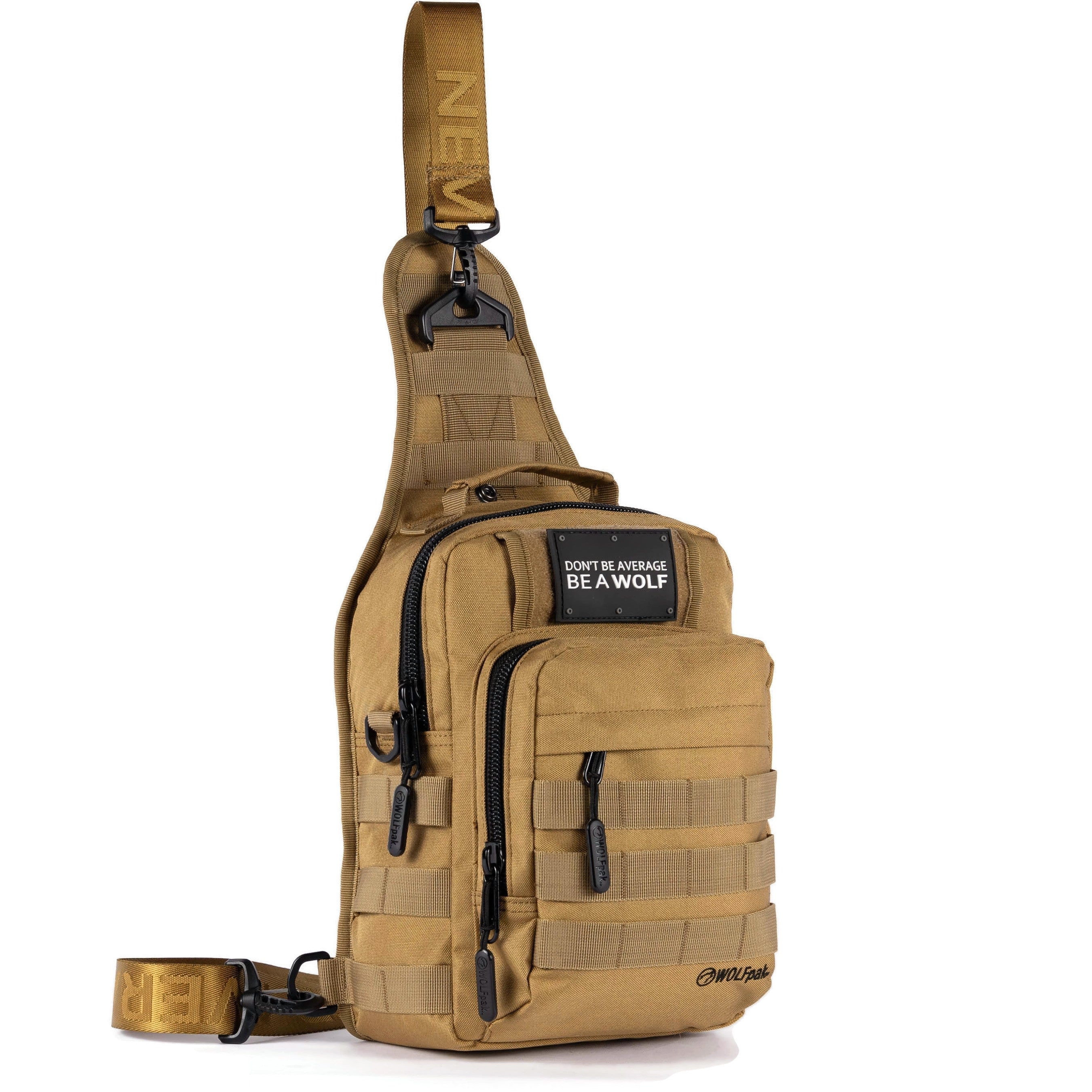 9L Tactical Sling Bag Caqui