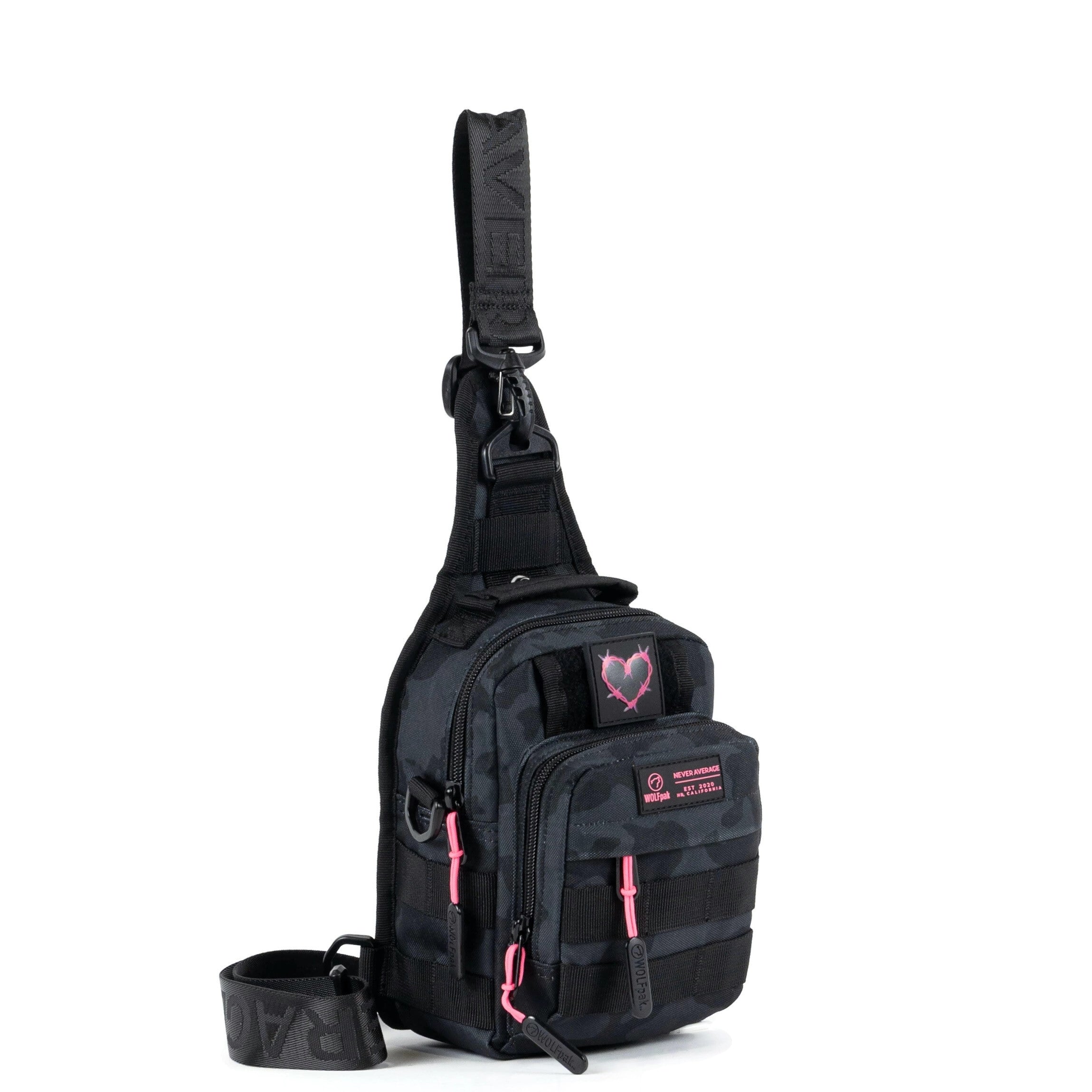 4L Mini Tactical Sling Bag Black Hearts