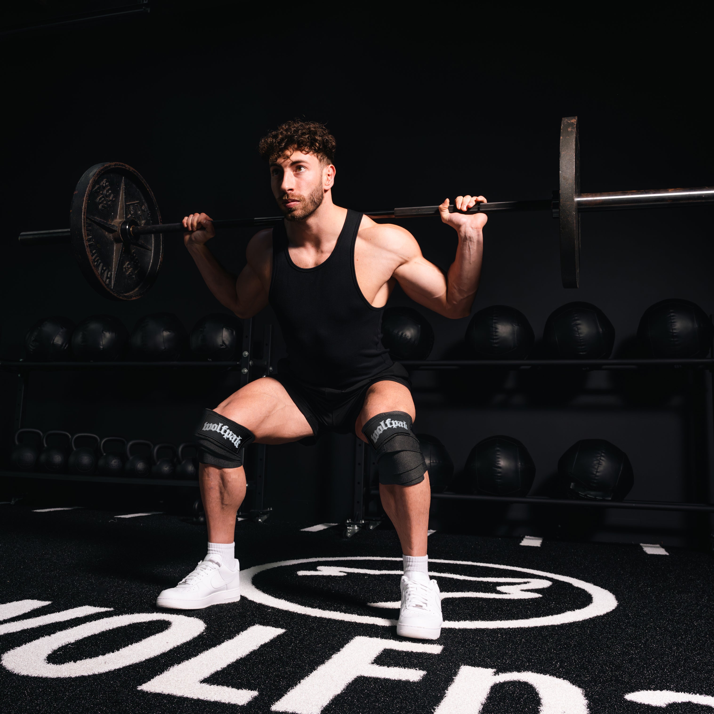 Deathwing Black 78" Knee Wraps
