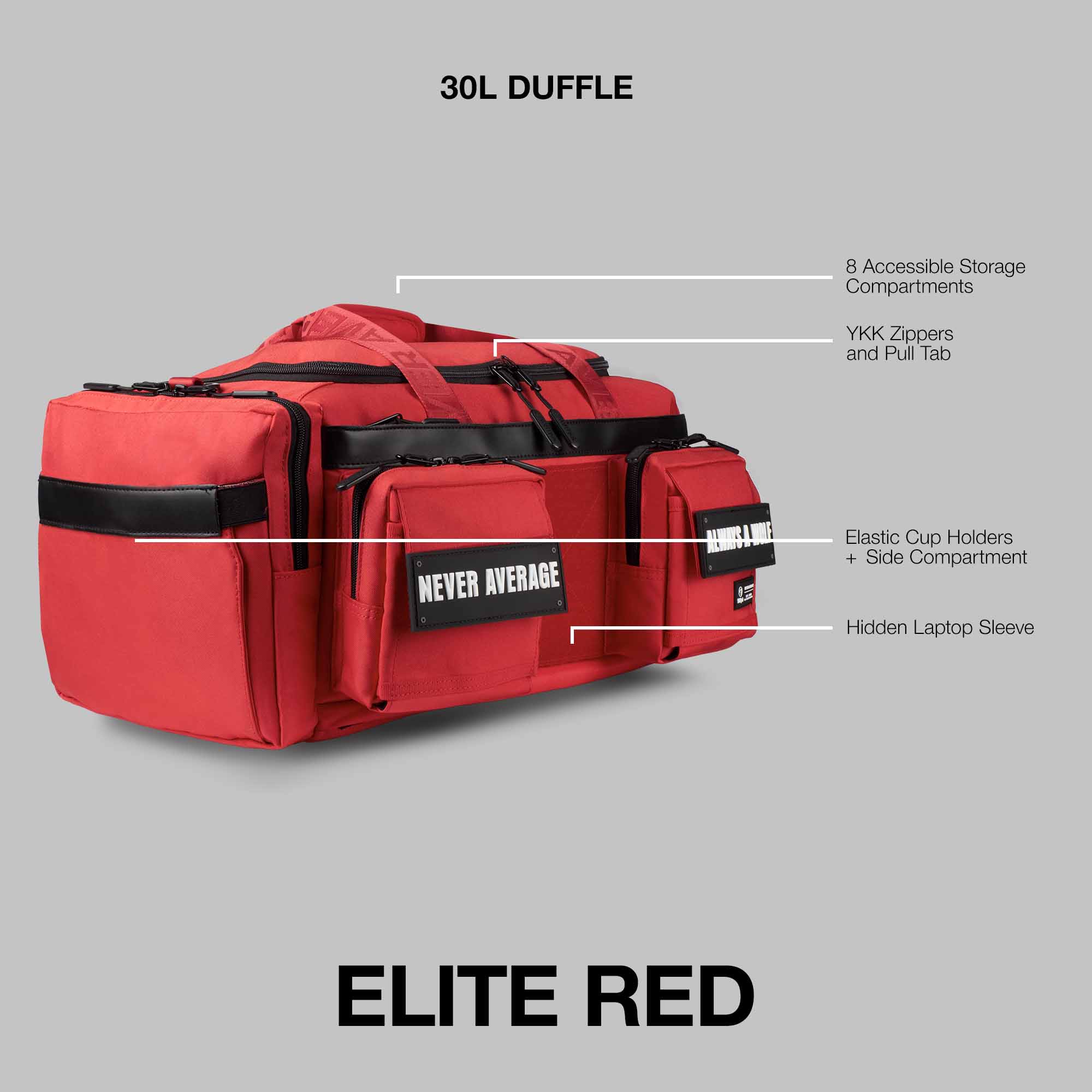 30L Perfect Duffle Bag Elite Red