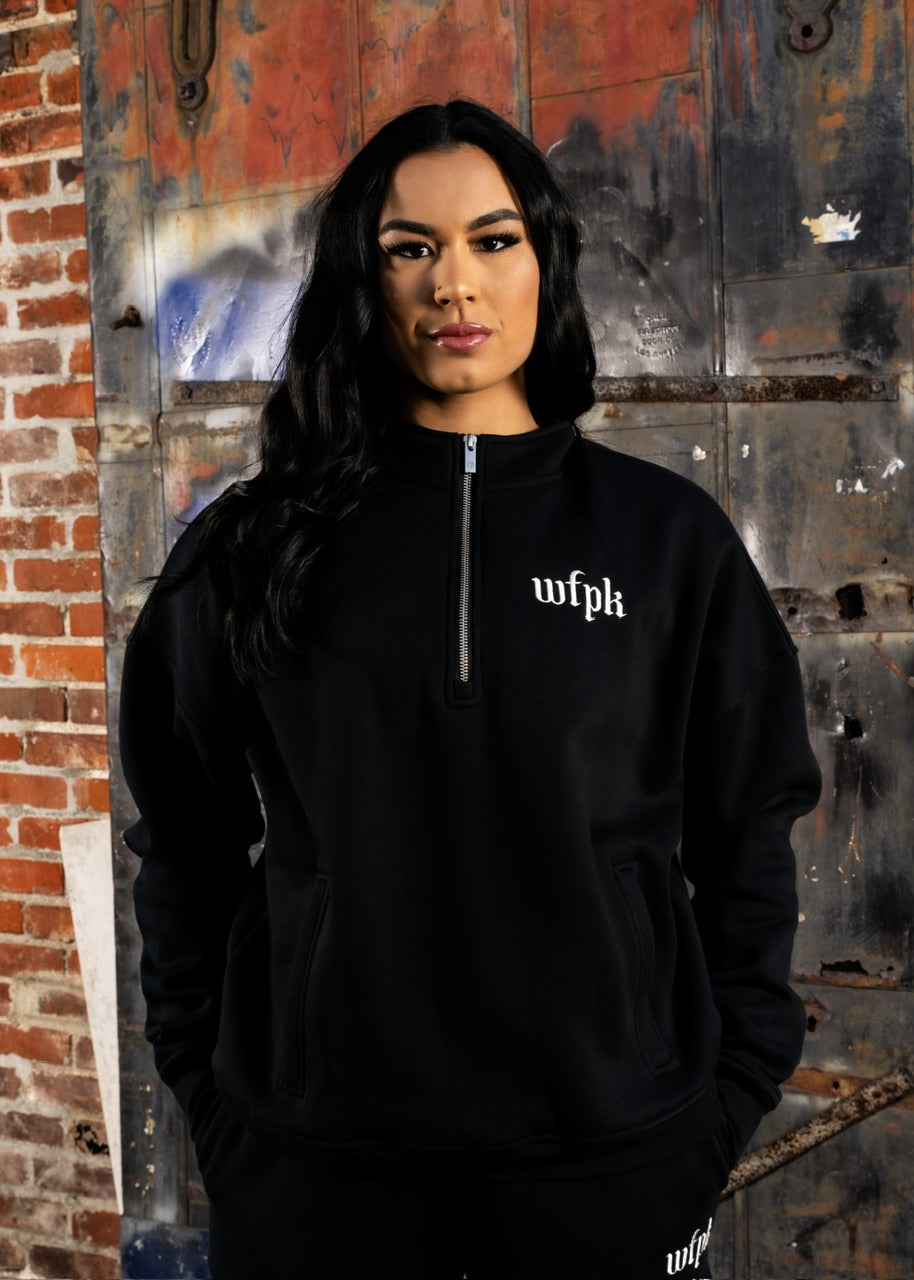 Gothic Black Quarter Zip (SALE)