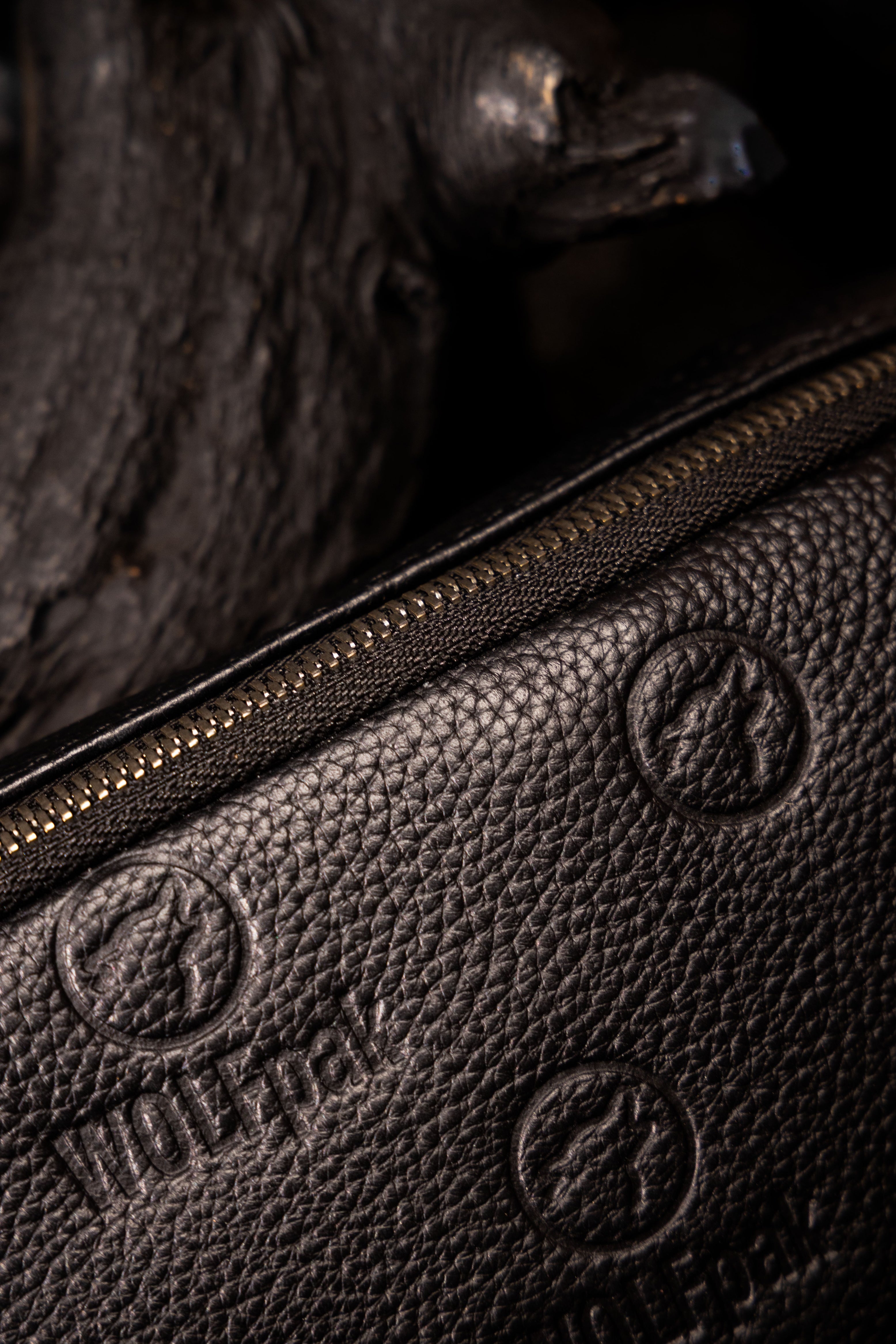 Sac à bandoulière en cuir de luxe noir