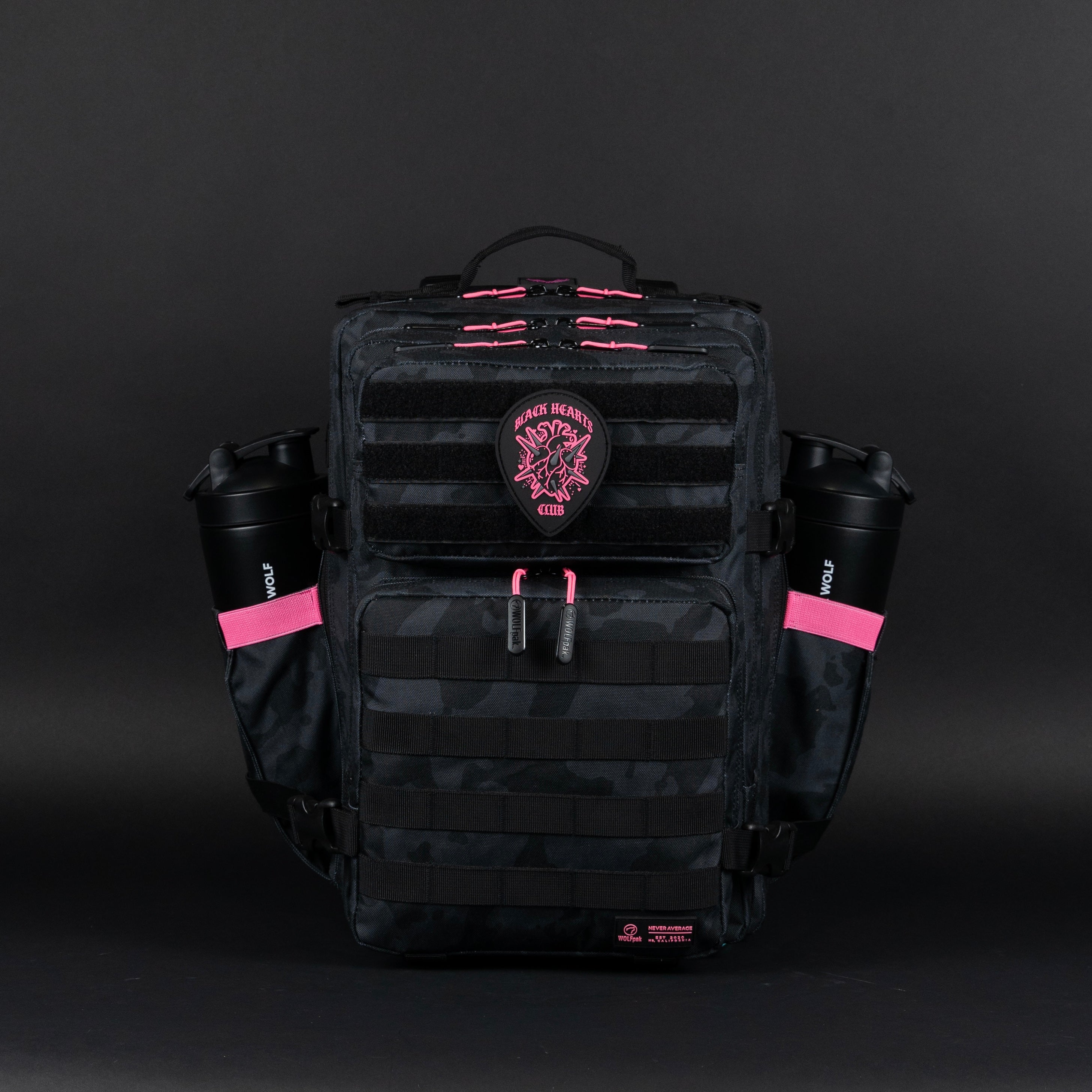 35L Backpack Black Hearts