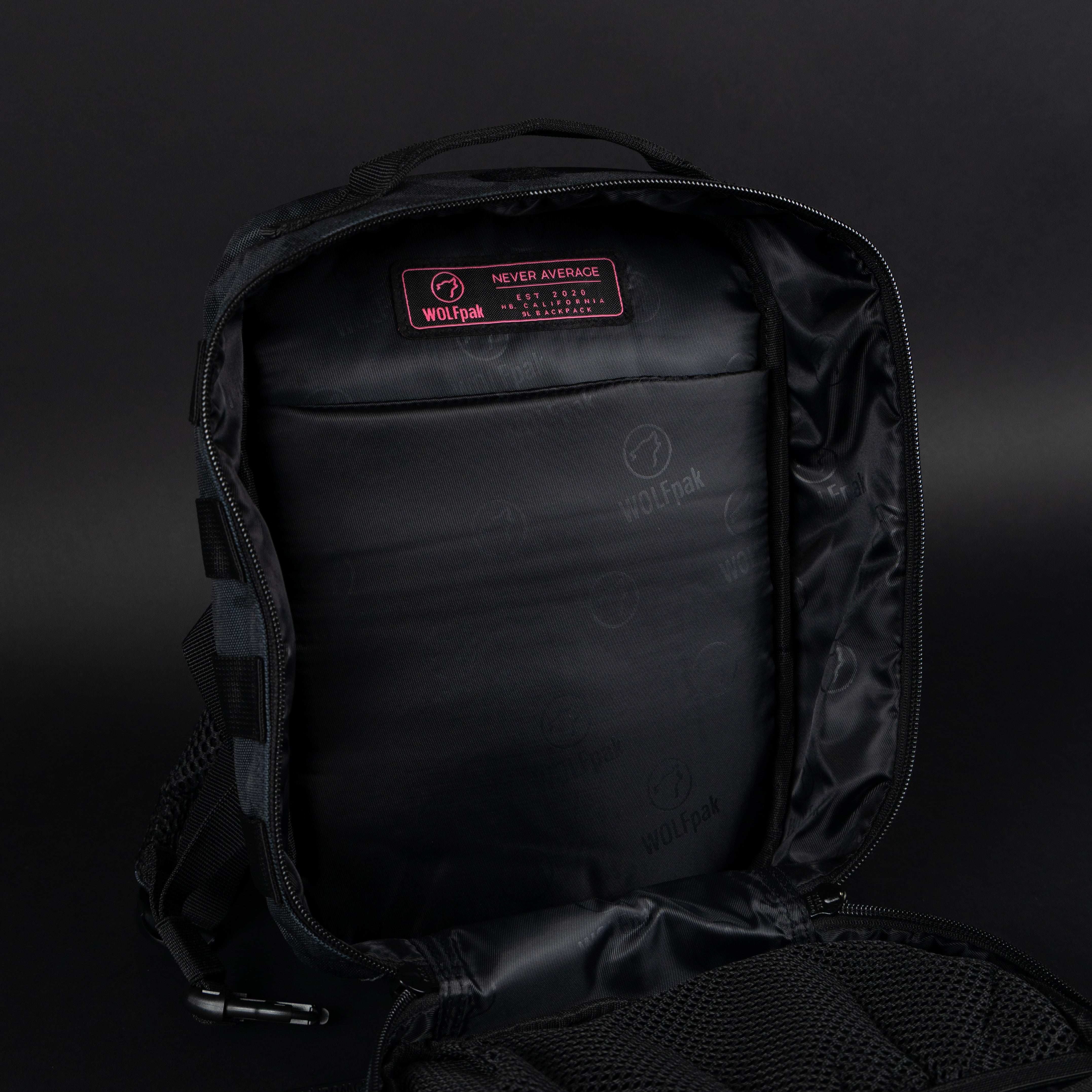 9L Backpack Mini Black Hearts