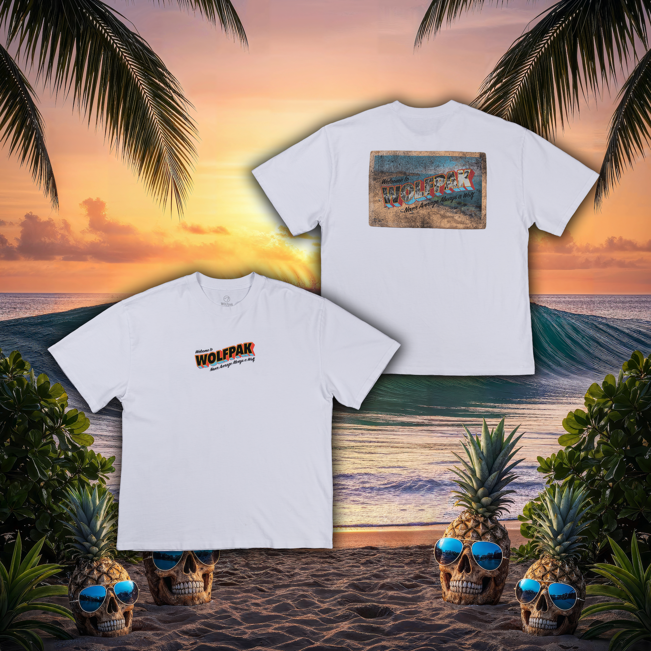 Tropical Rebellion T-Shirt Bundle (XL & XXL) White