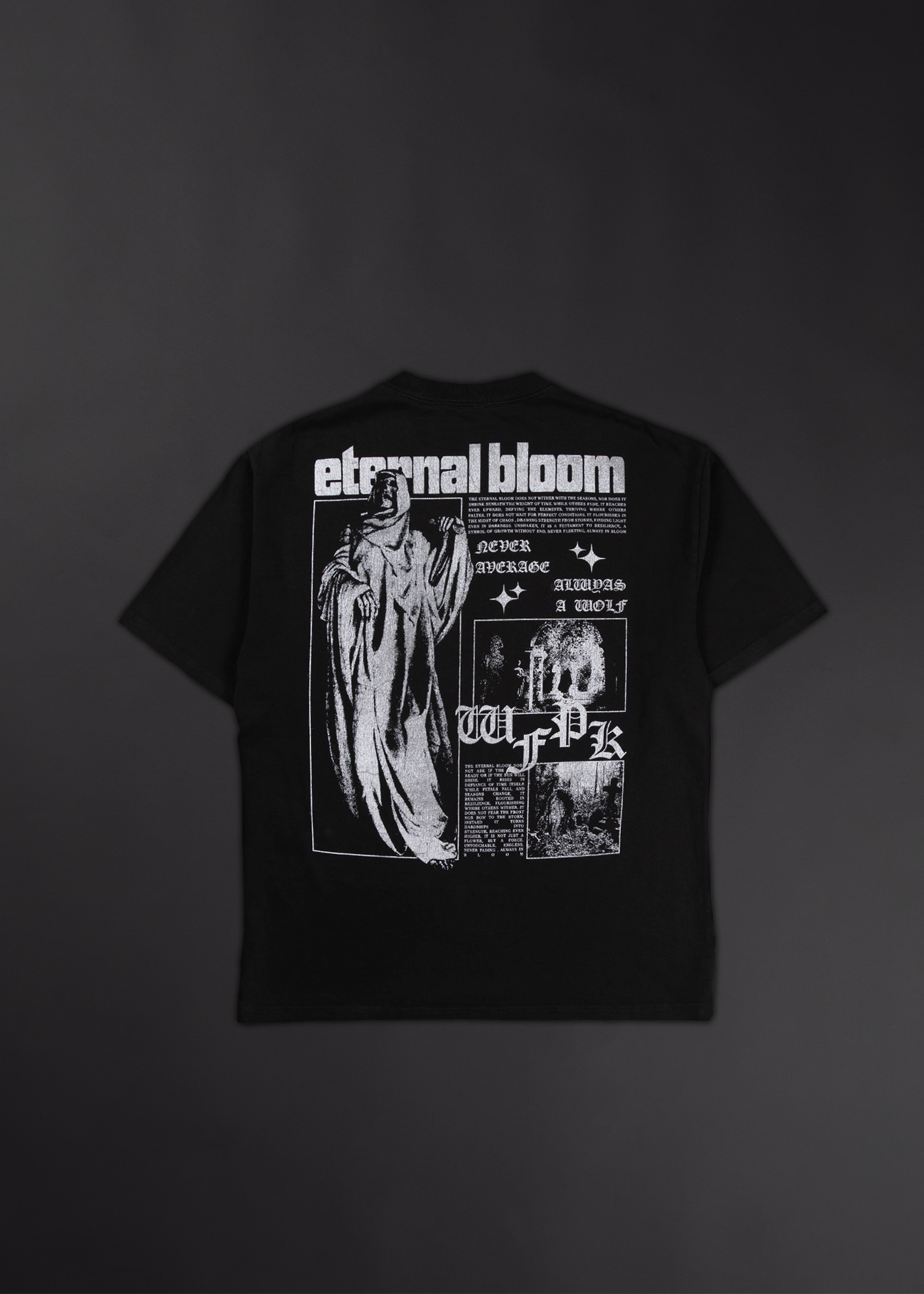 Eternal Bloom Graphic T-Shirt Bundle Black