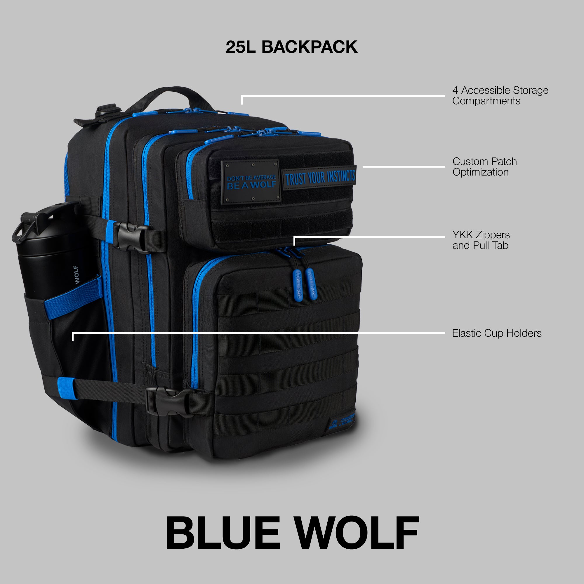 25L Backpack Blue Wolf
