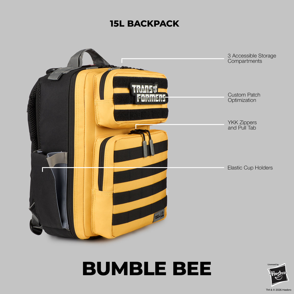 15L Tactical Backpack Transformers Bumblebee