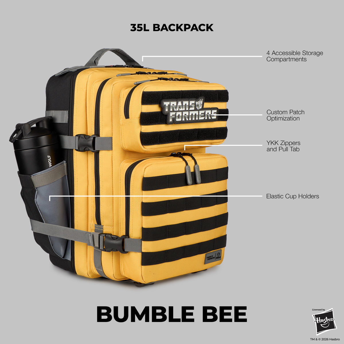 35L Backpack Transformers Bumblebee