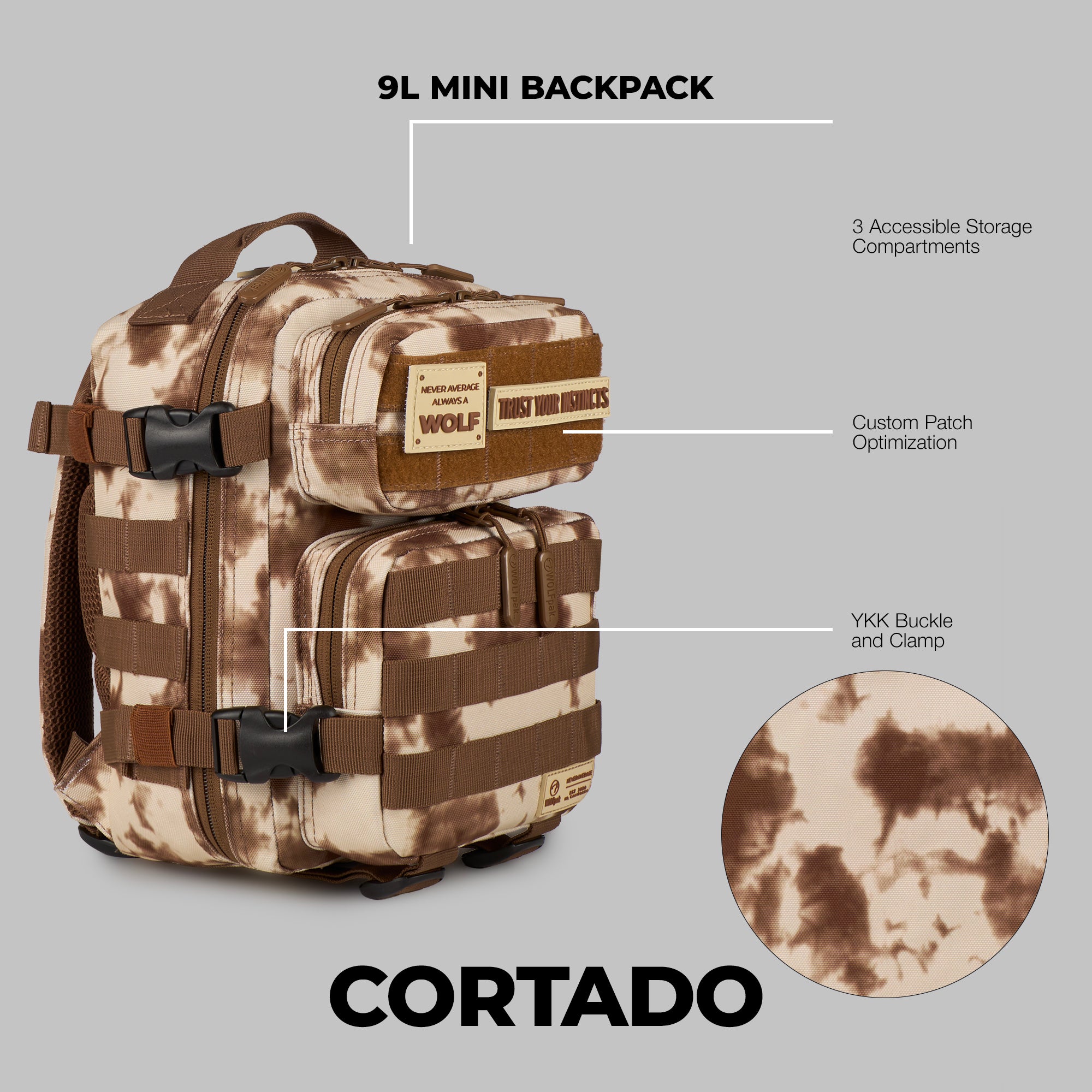 9L Mini Backpack Cortado