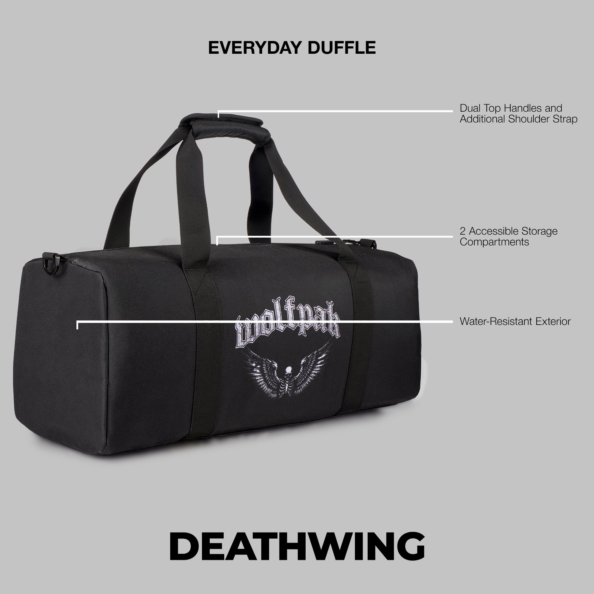 25L Everyday Patch Panel Duffle Deathwing
