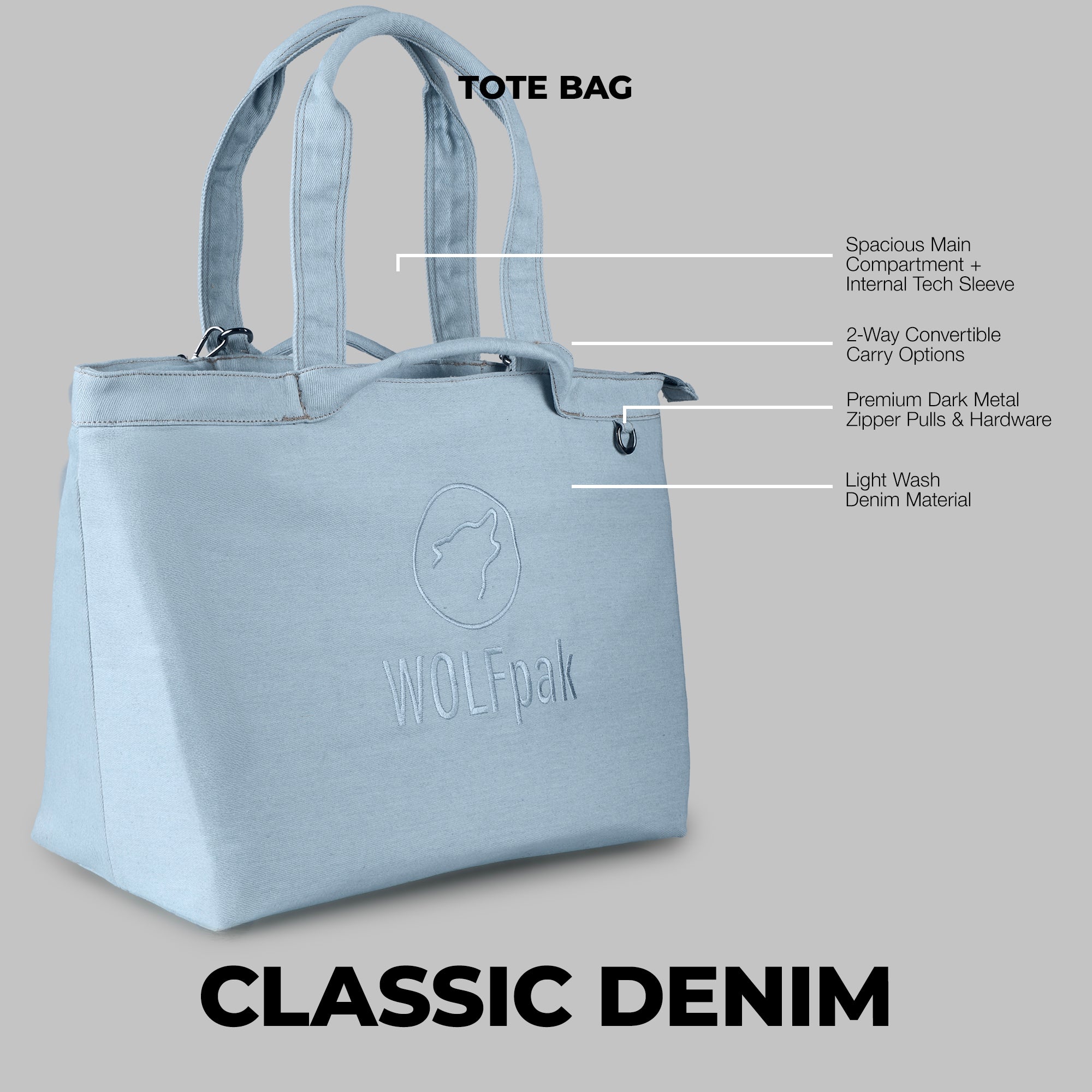 Tote Bag Classic Denim
