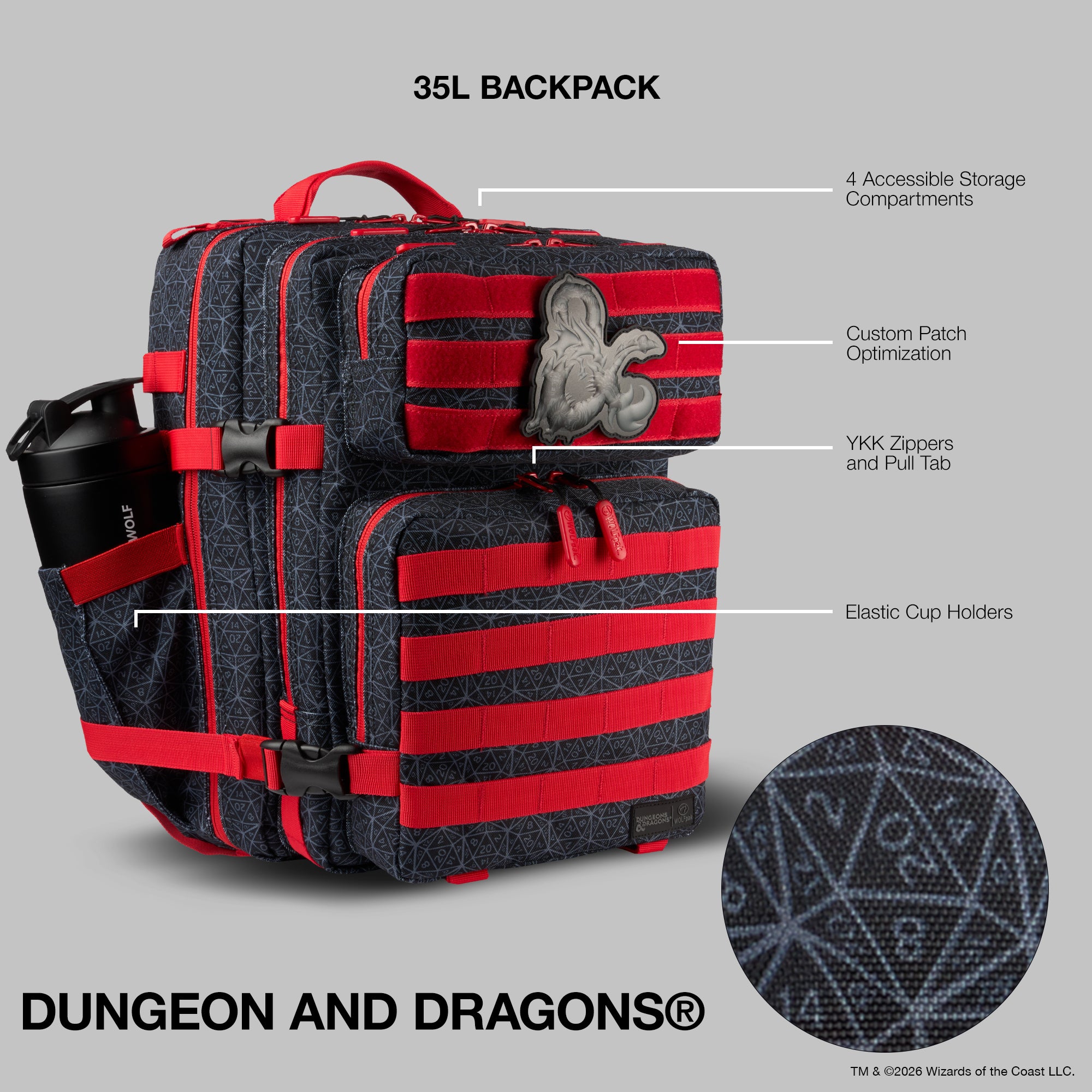 35L Backpack Dungeons and Dragons