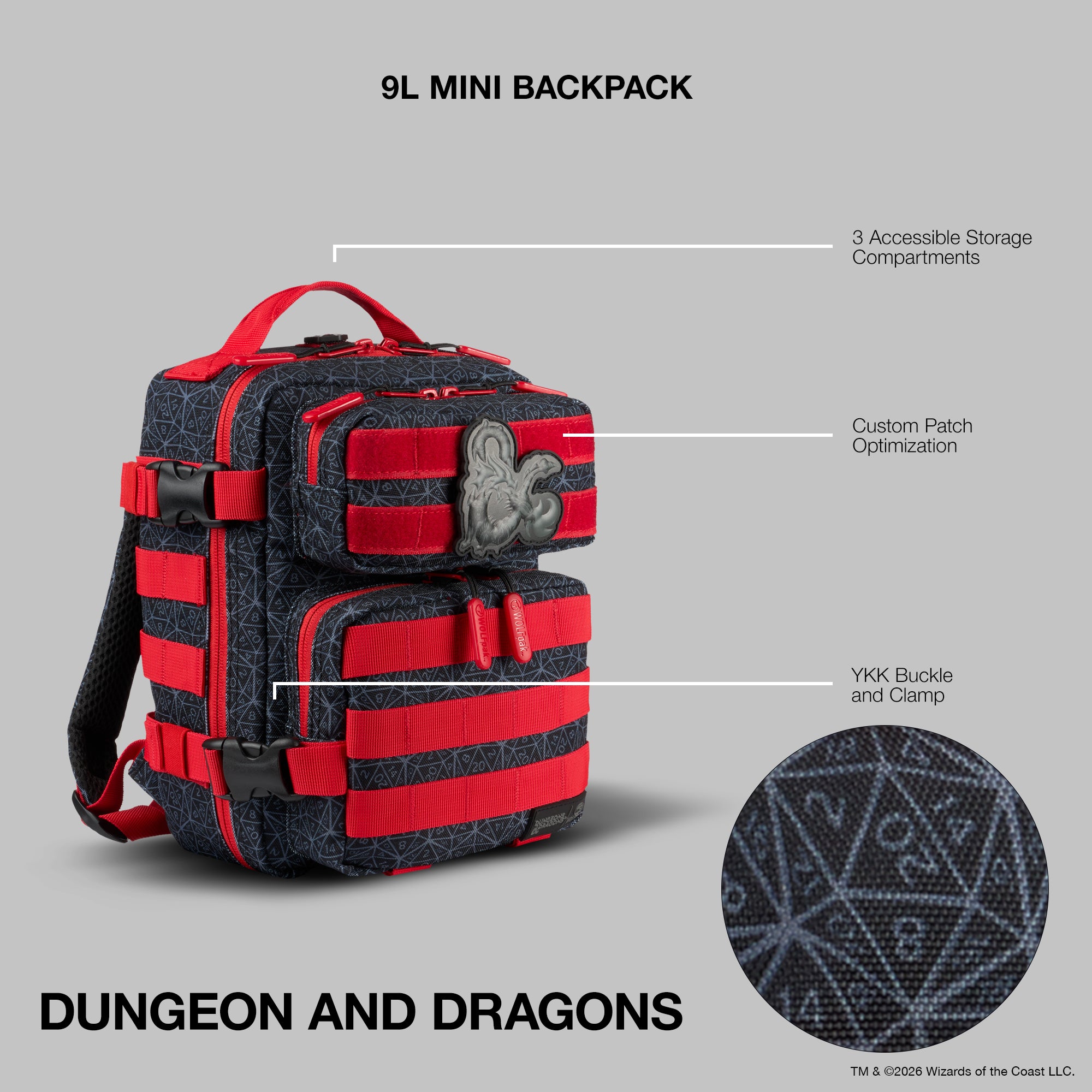 9L Backpack Mini Dungeons and Dragons