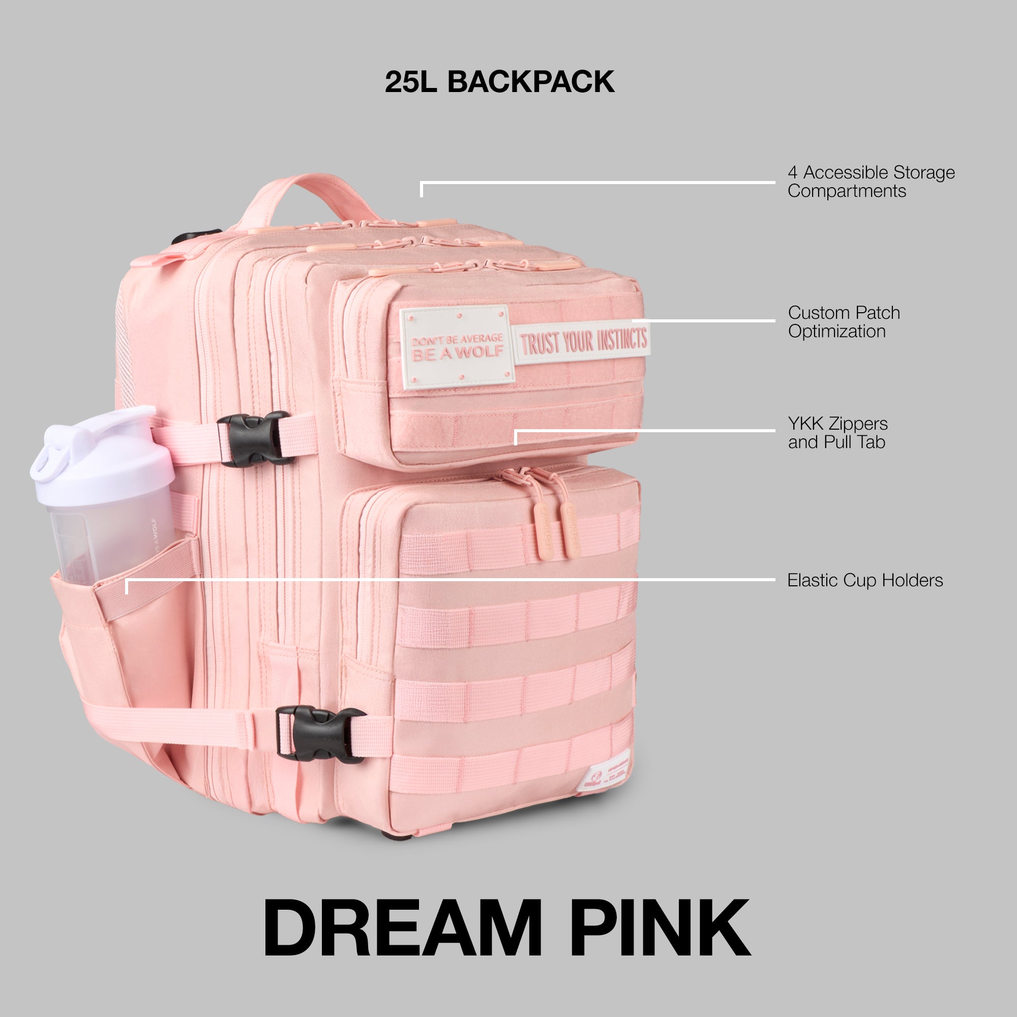 25L Backpack Dream Pink