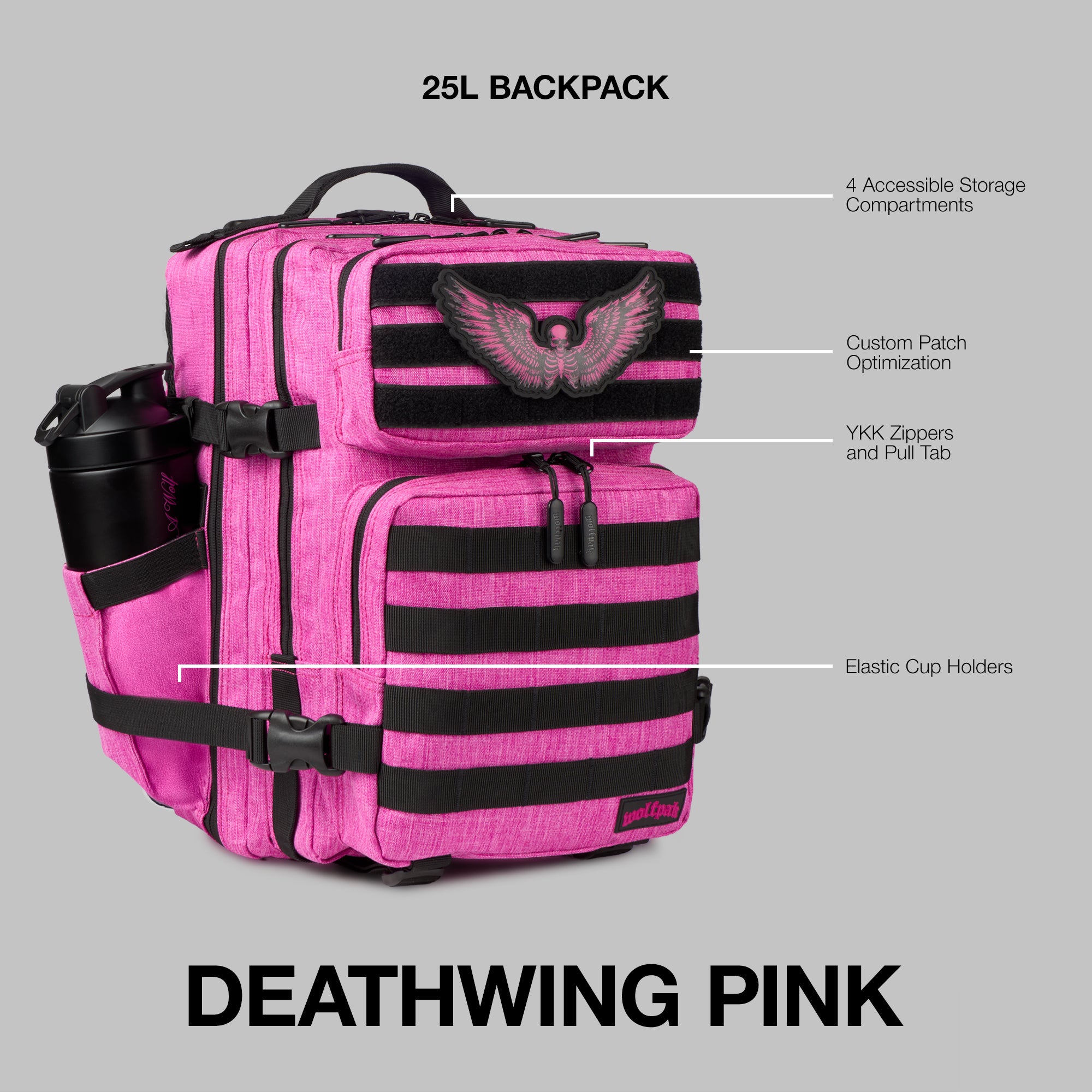 25L Backpack Deathwing Pink