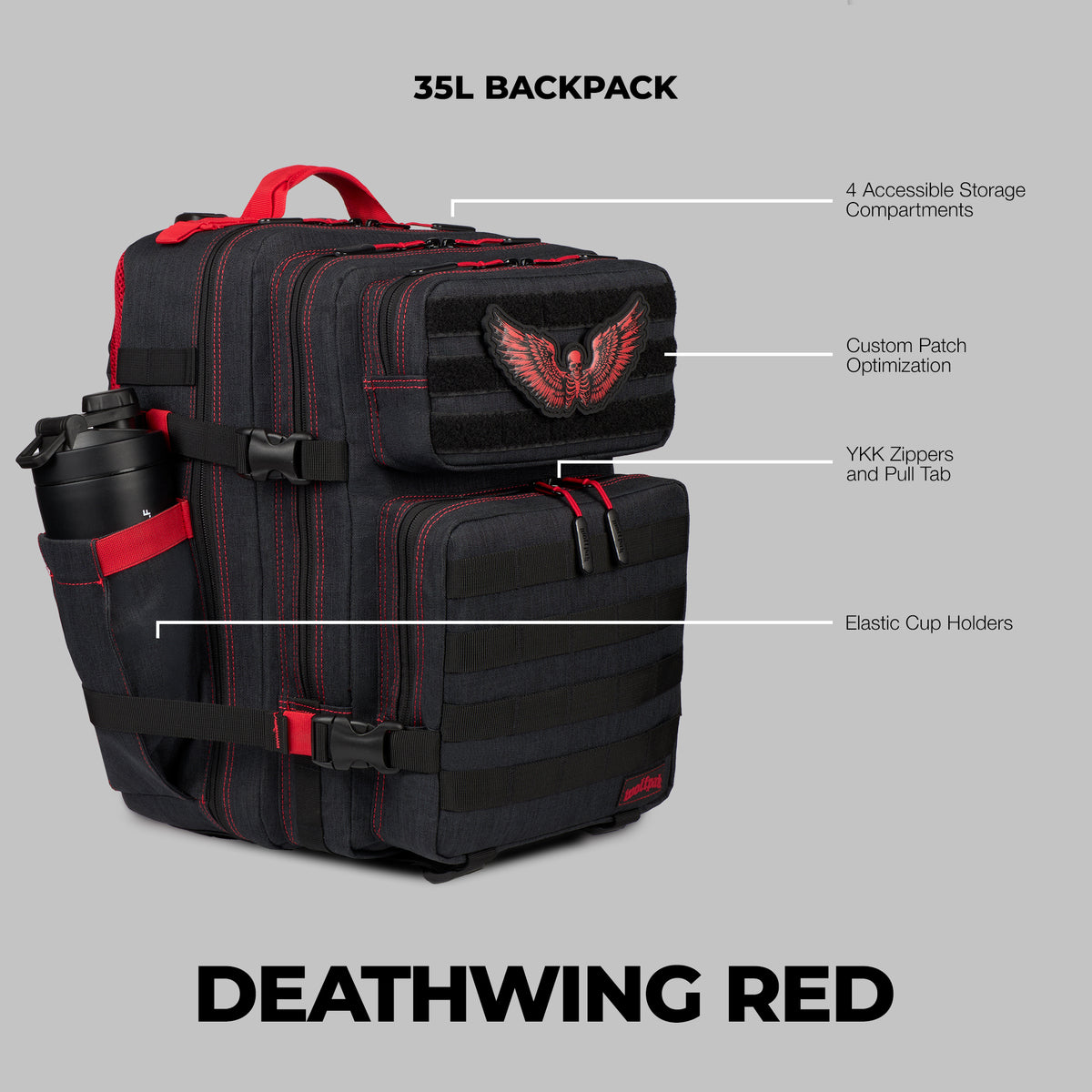 35L Backpack Deathwing Red
