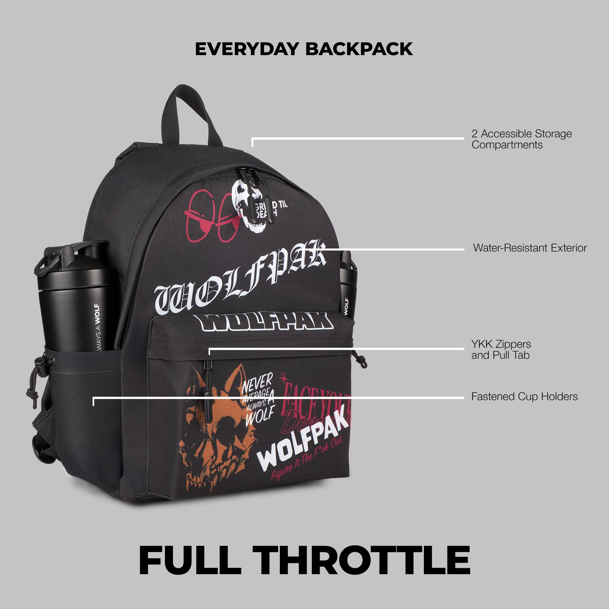 25L Everyday Lined Backpack Full Throttle