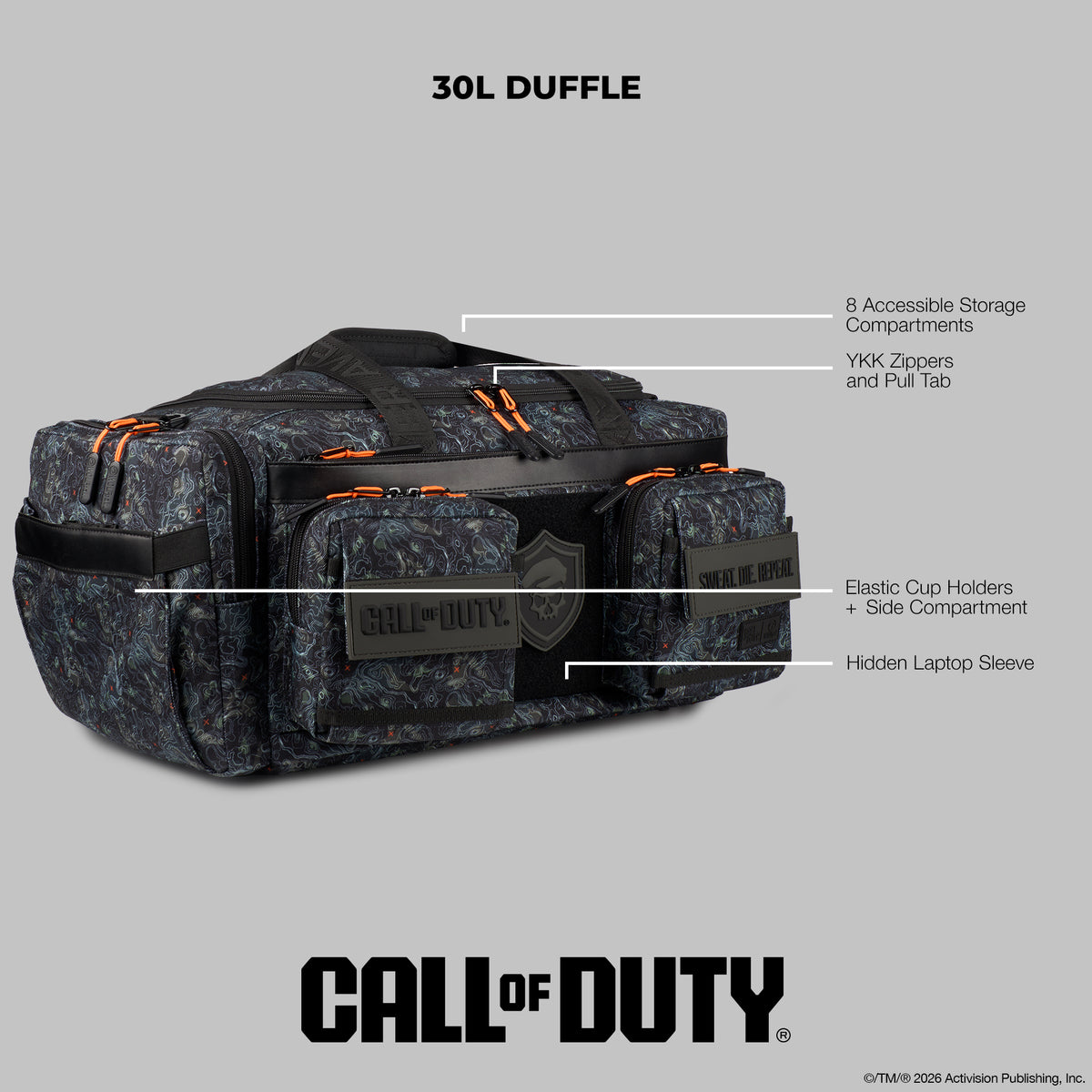 30L Perfect Duffle Bag Call Of Duty Jupiter