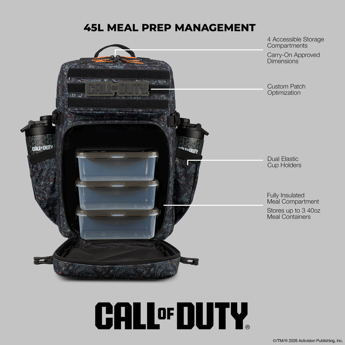 45L Call Of Duty Jupiter Meal Prep Management