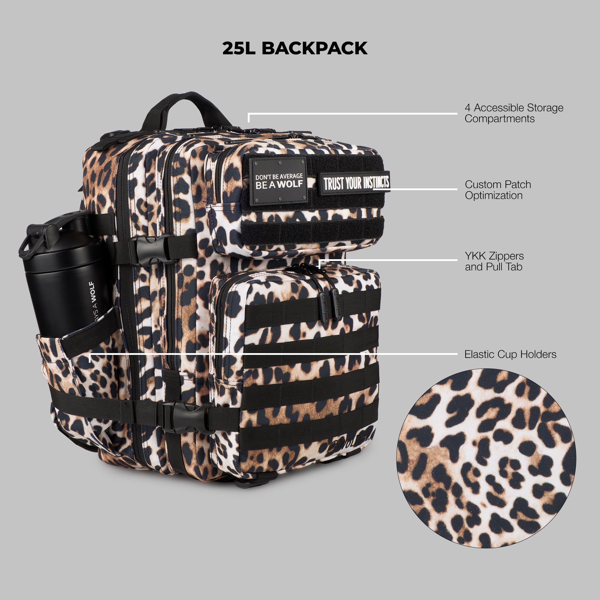 25L Backpack Leopard