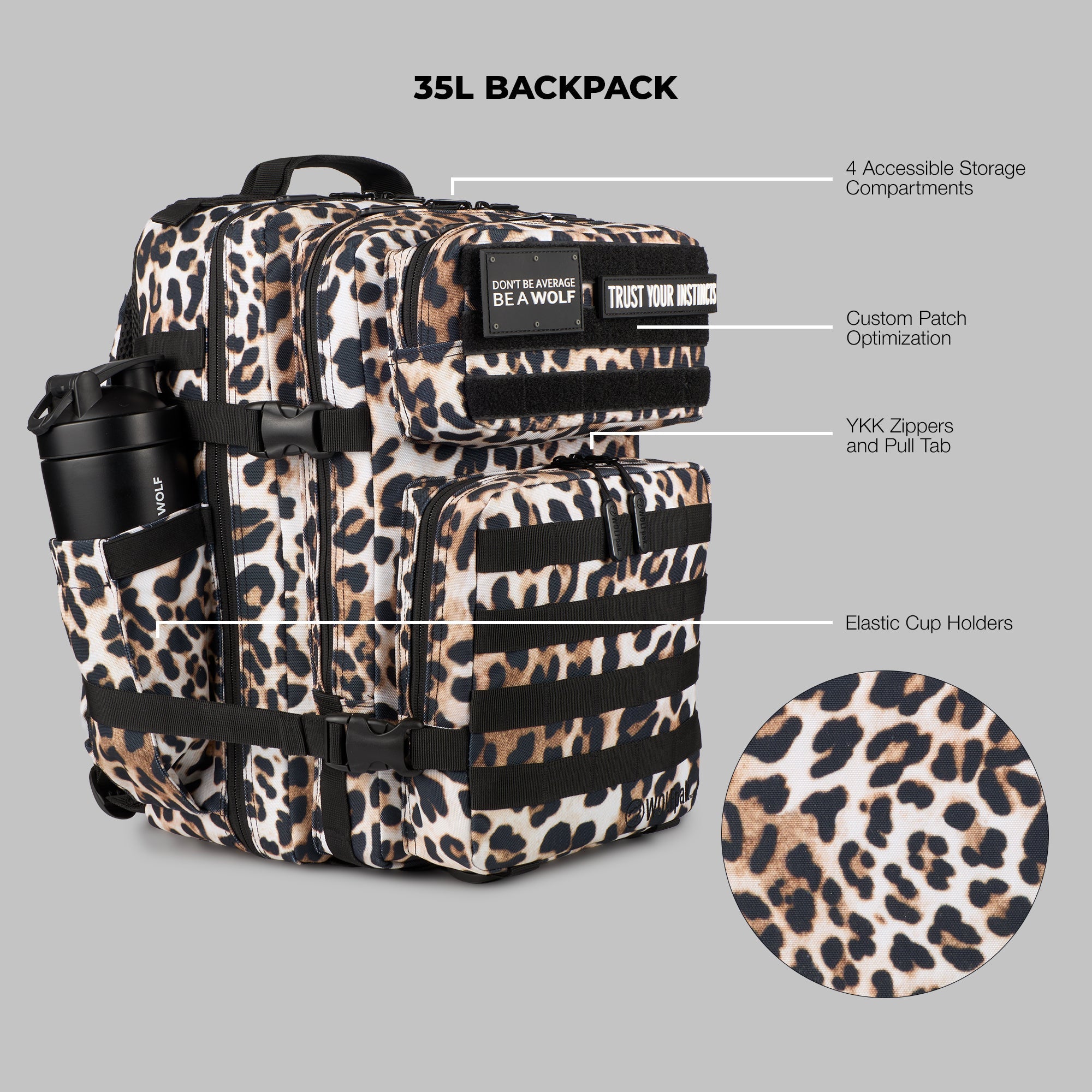35L Backpack Leopard