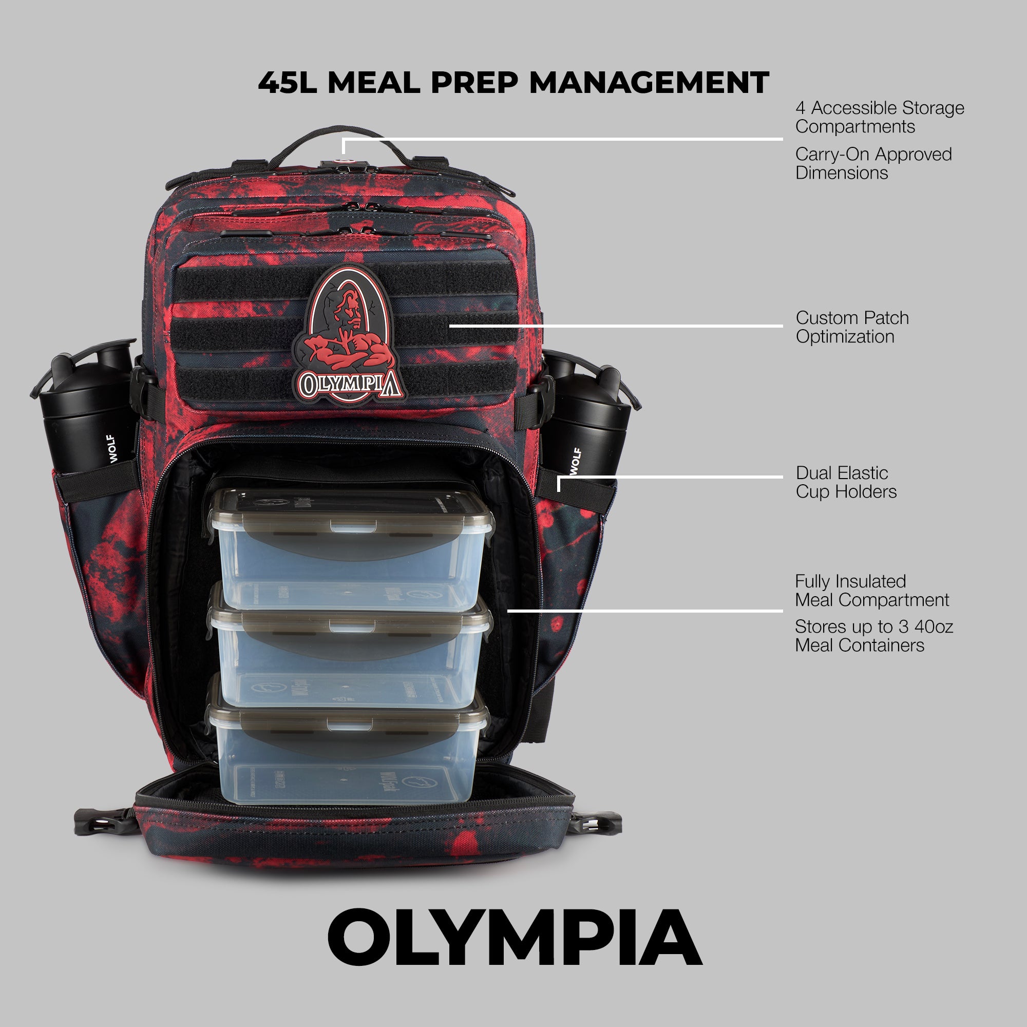 45L Meal Prep Management 2026 Olympia