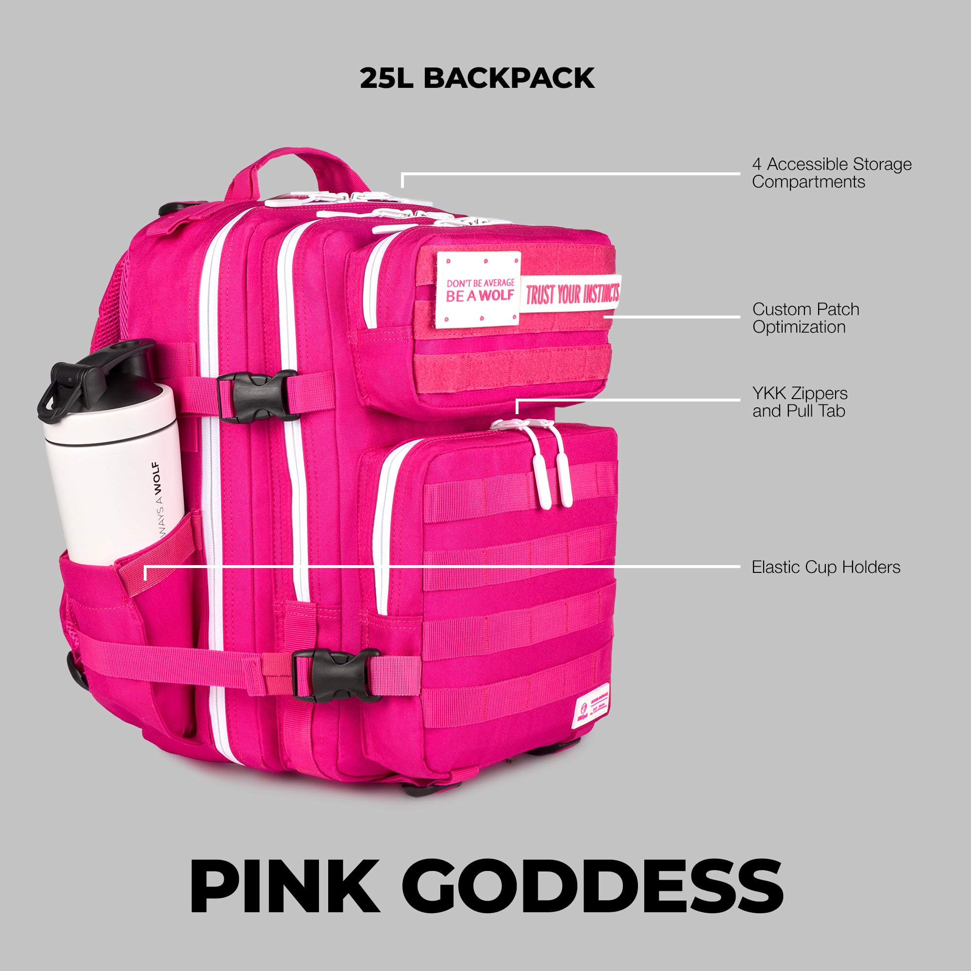 Sac à dos 25L Déesse rose