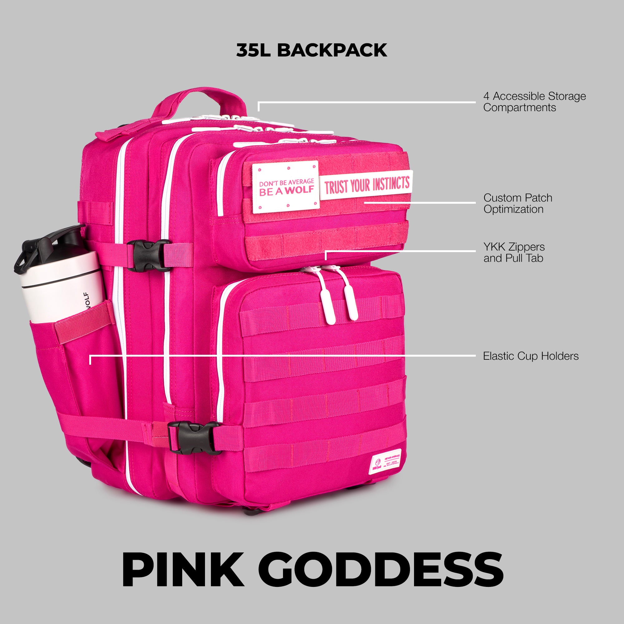 35L Backpack Pink Goddess
