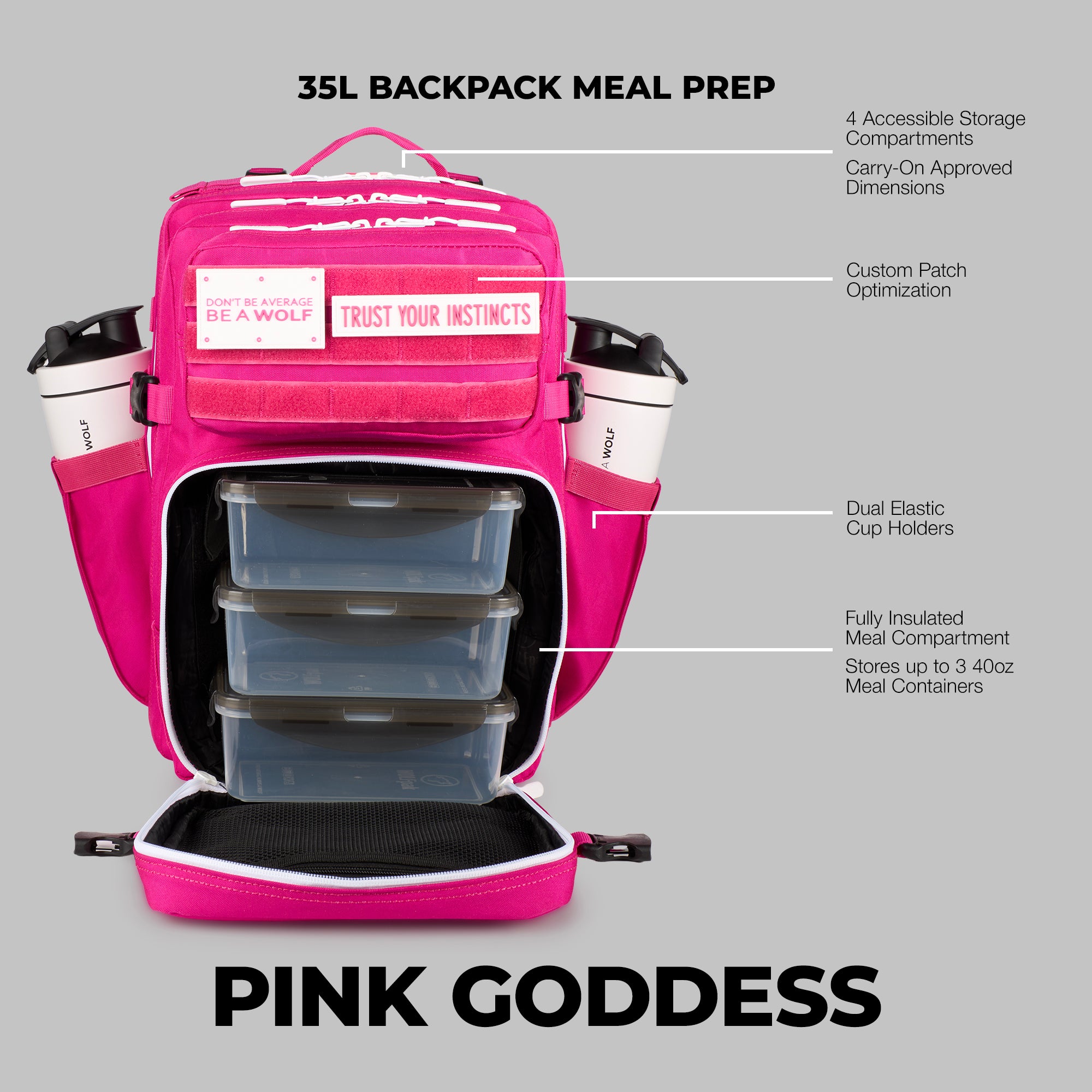 35L Pink Goddess Meal Prep Management