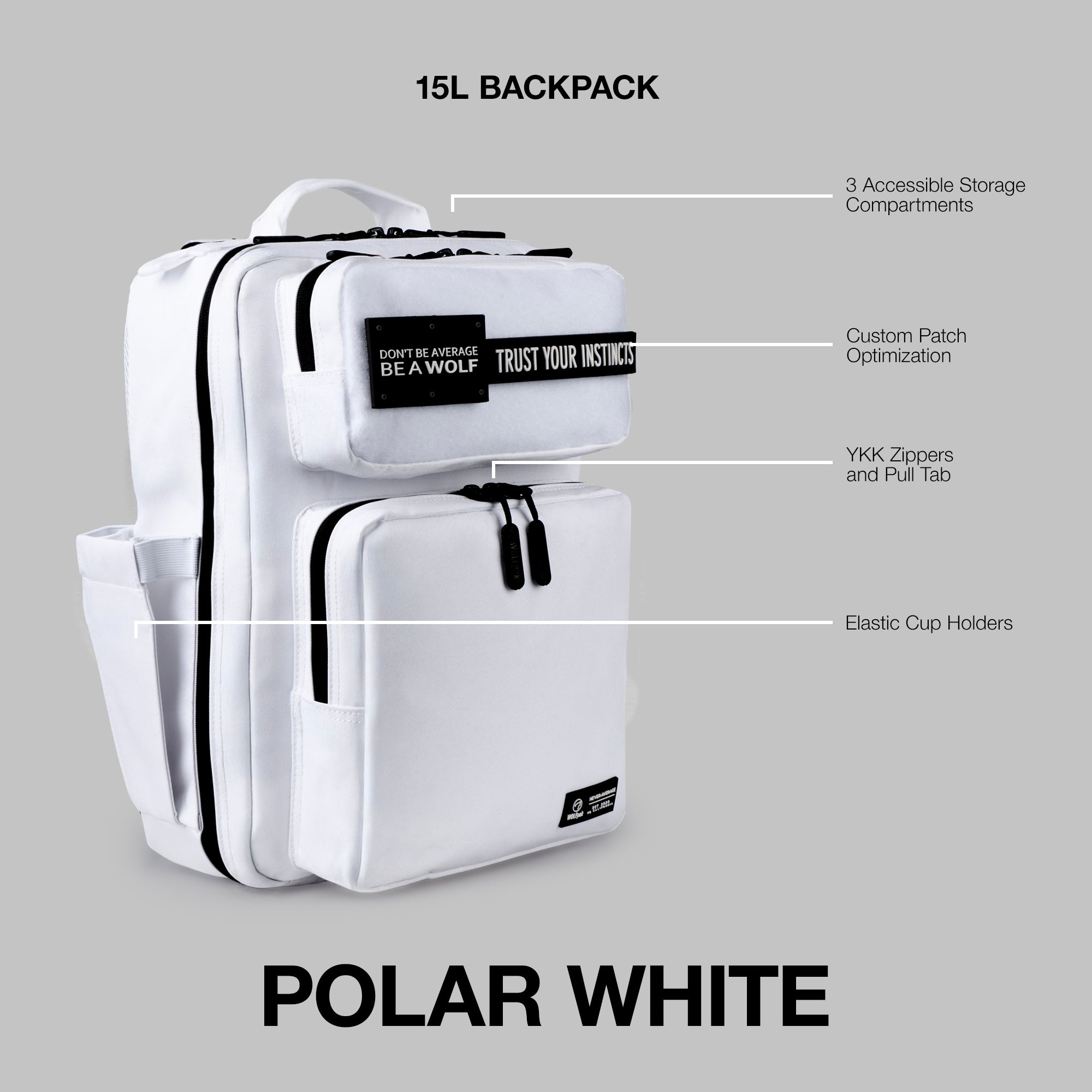 15L Backpack Polar White