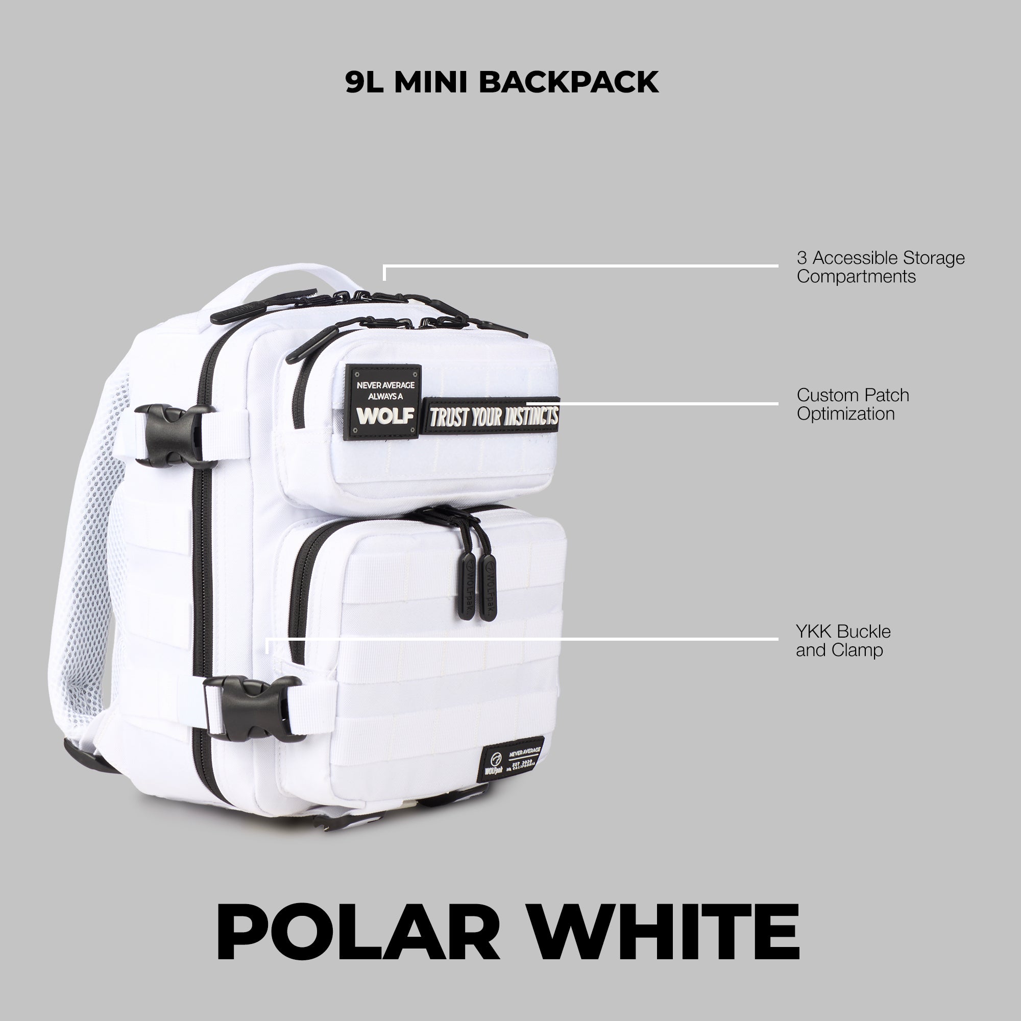 Sac à dos Mini Polar White 9L