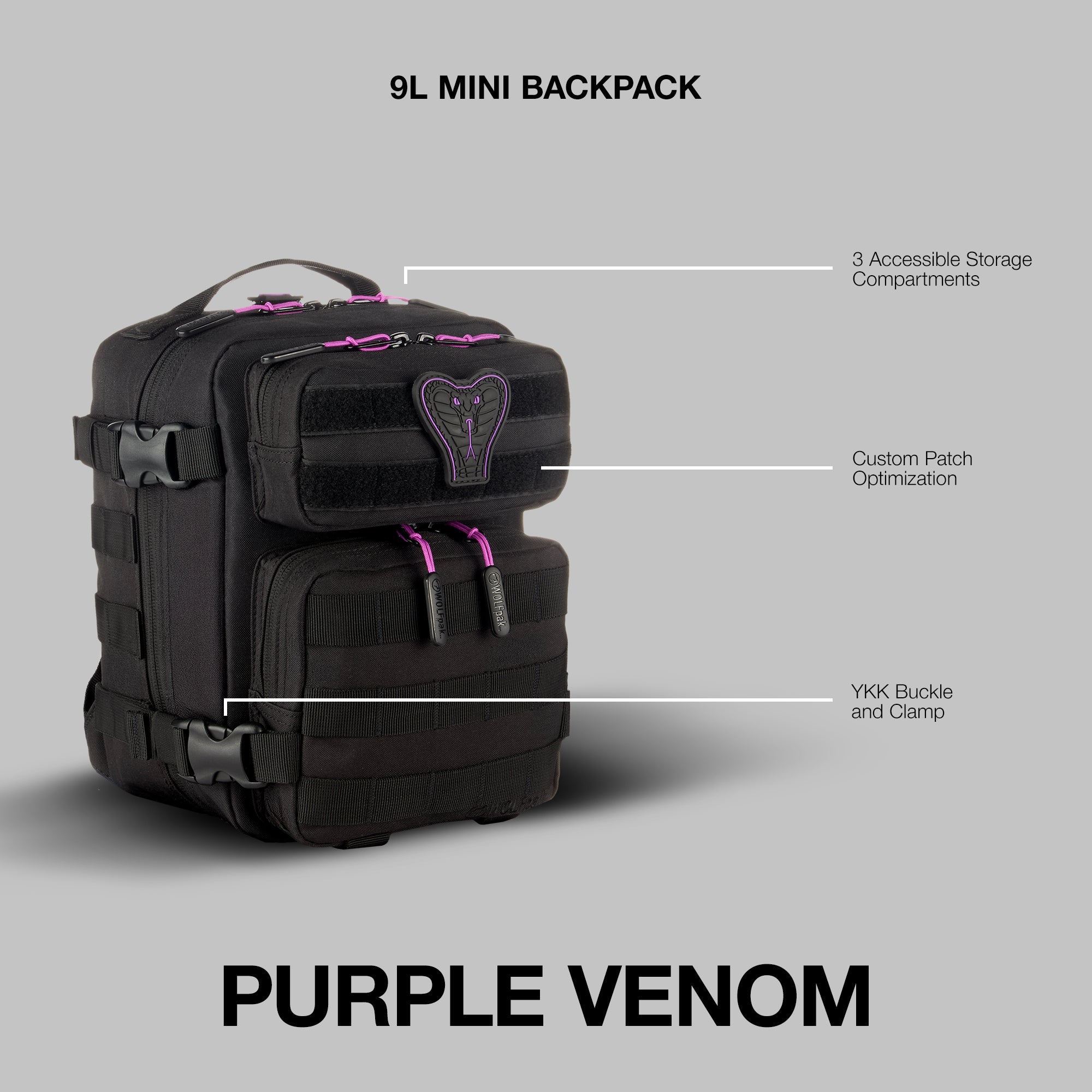9L Backpack Mini Purple Venom PREVIEW