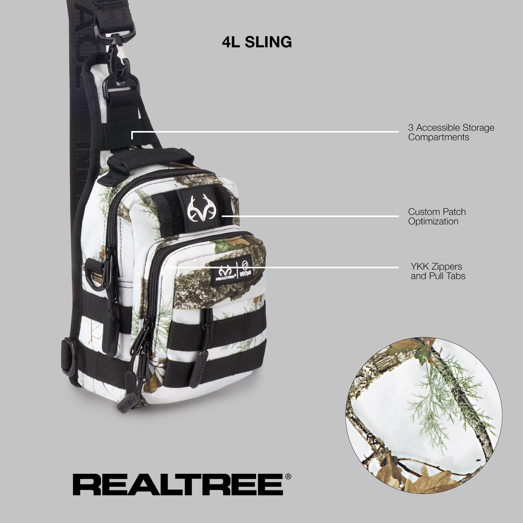 4L Mini Tactical Sling Bag Realtree® APX Snow