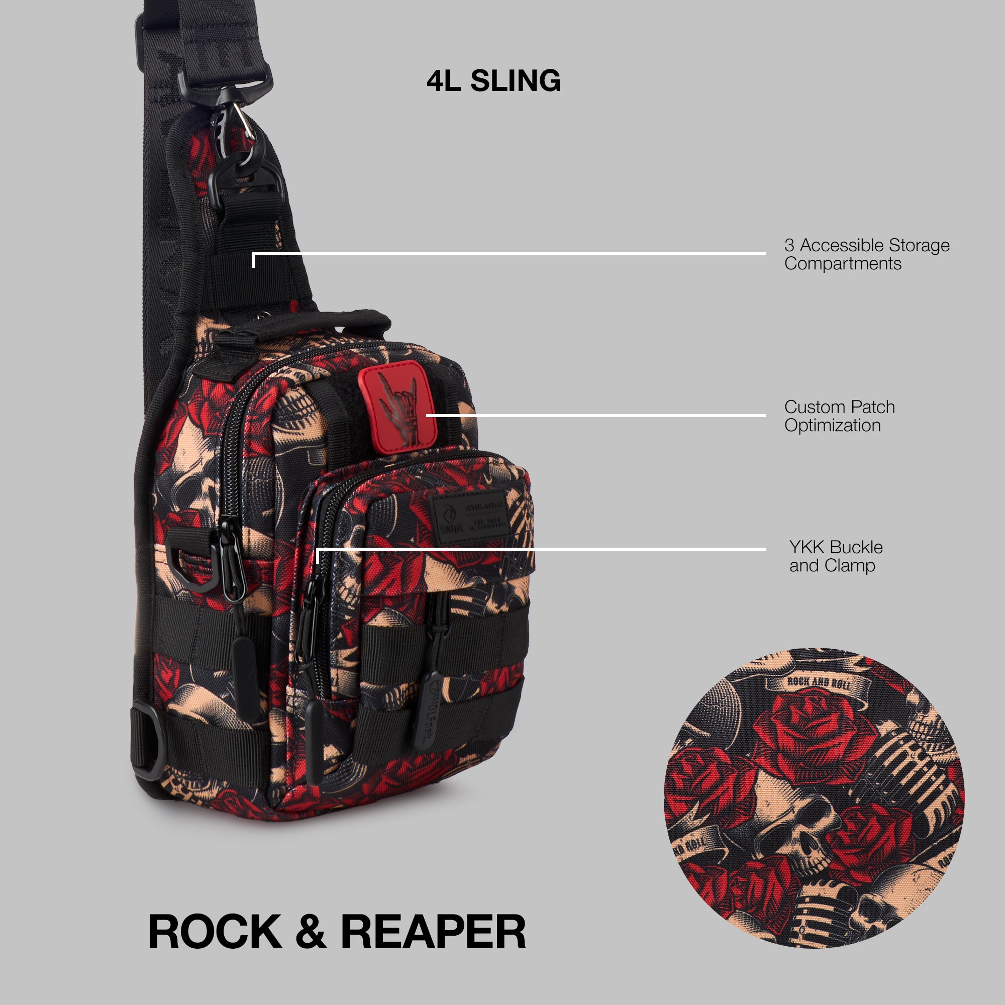 4L Mini Tactical Sling Bag Rock & Reaper PREVIEW