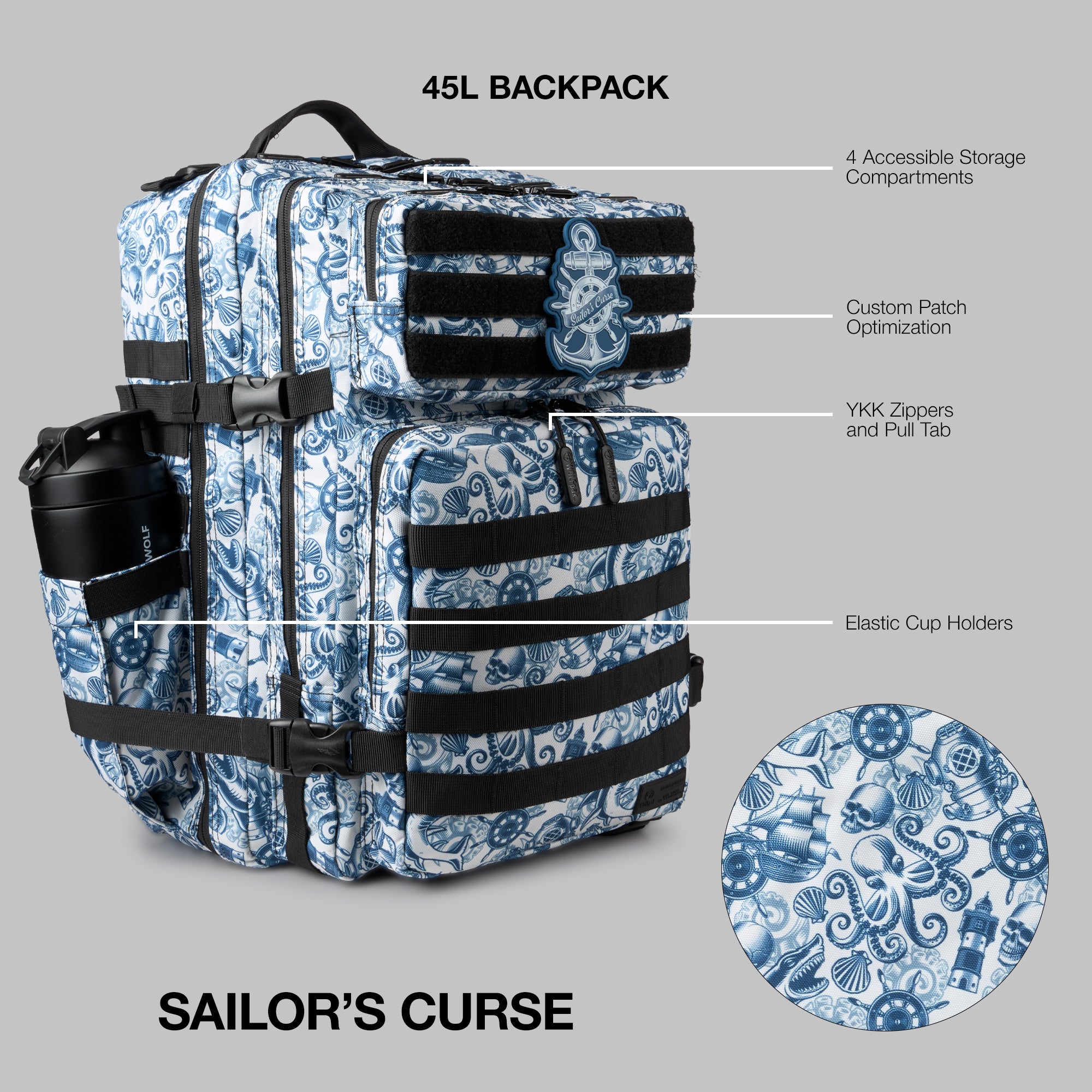 45L Backpack Sailor's Curse PREVIEW