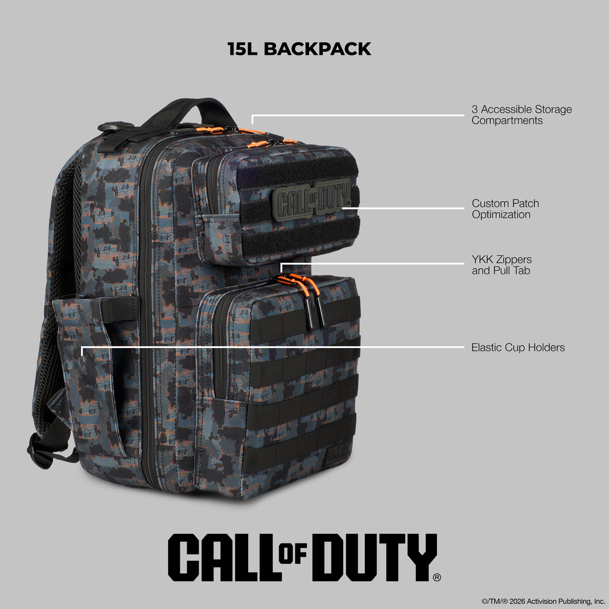 15L Tactical Backpack Call Of Duty Slums