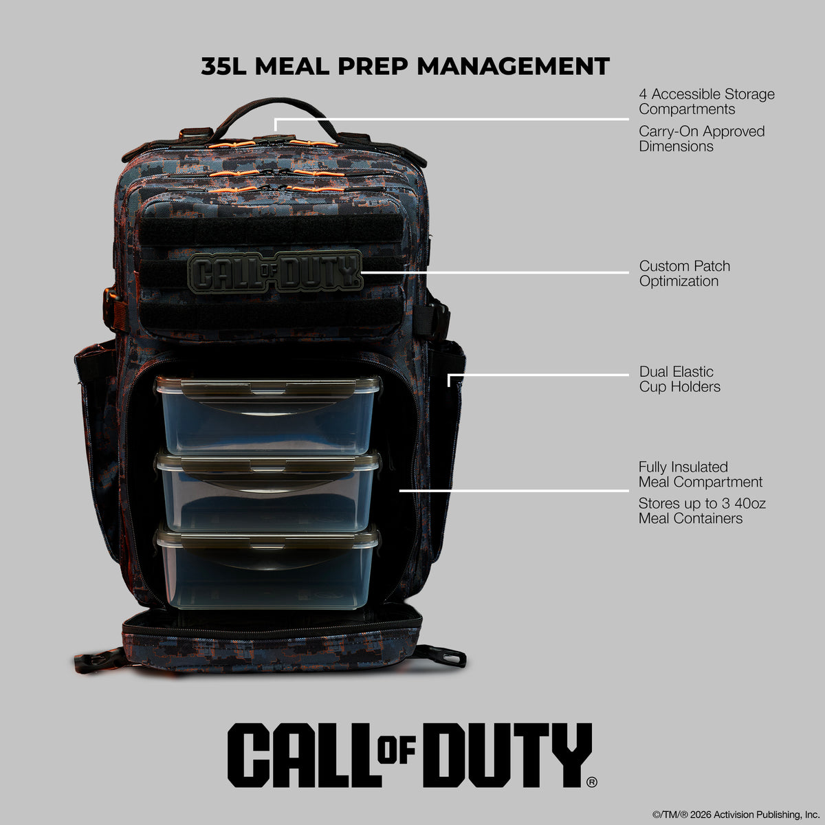35L Call Of Duty Slums Meal Prep Management