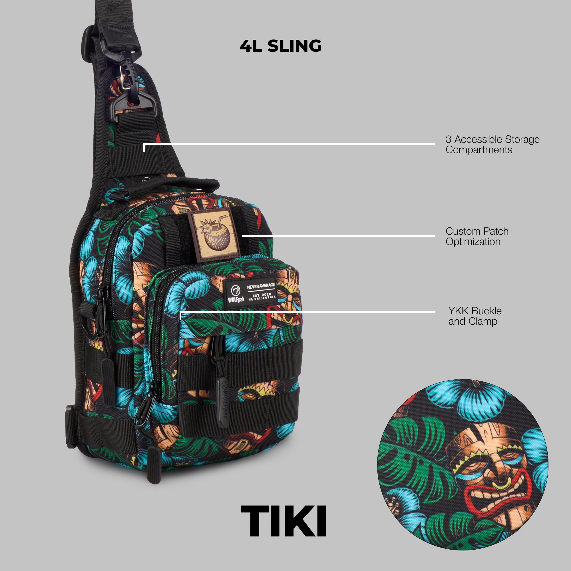 4L Mini Tactical Sling Bag Tiki (Preview)