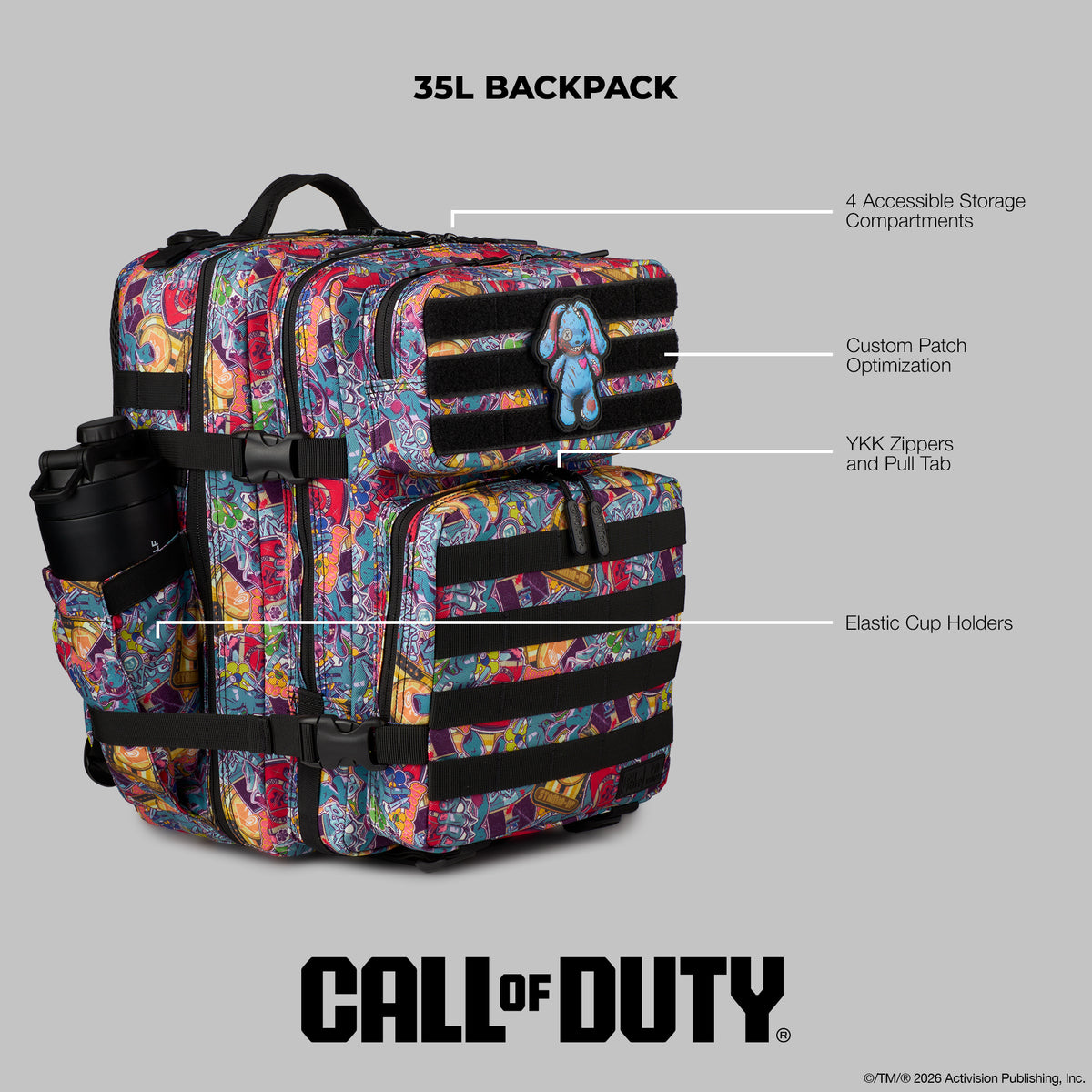 35L Backpack Call Of Duty Zombies